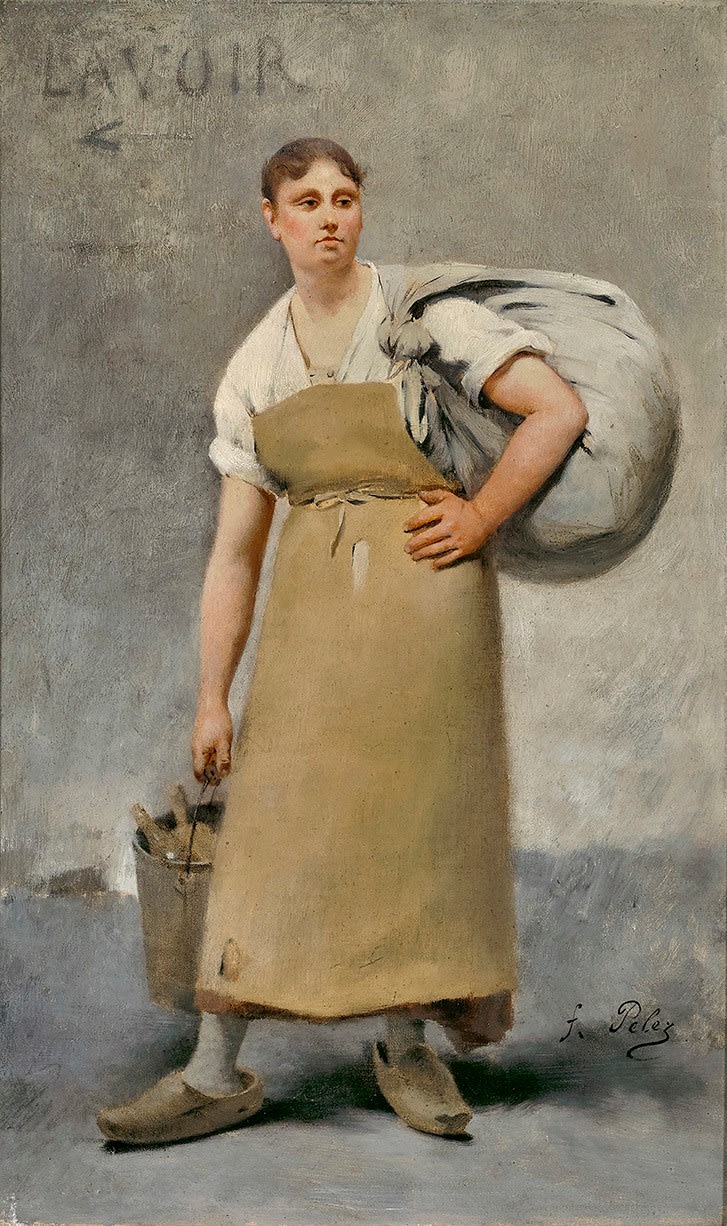 Fernand Pelez, LA LAVANDIÈRE, ca. 1880