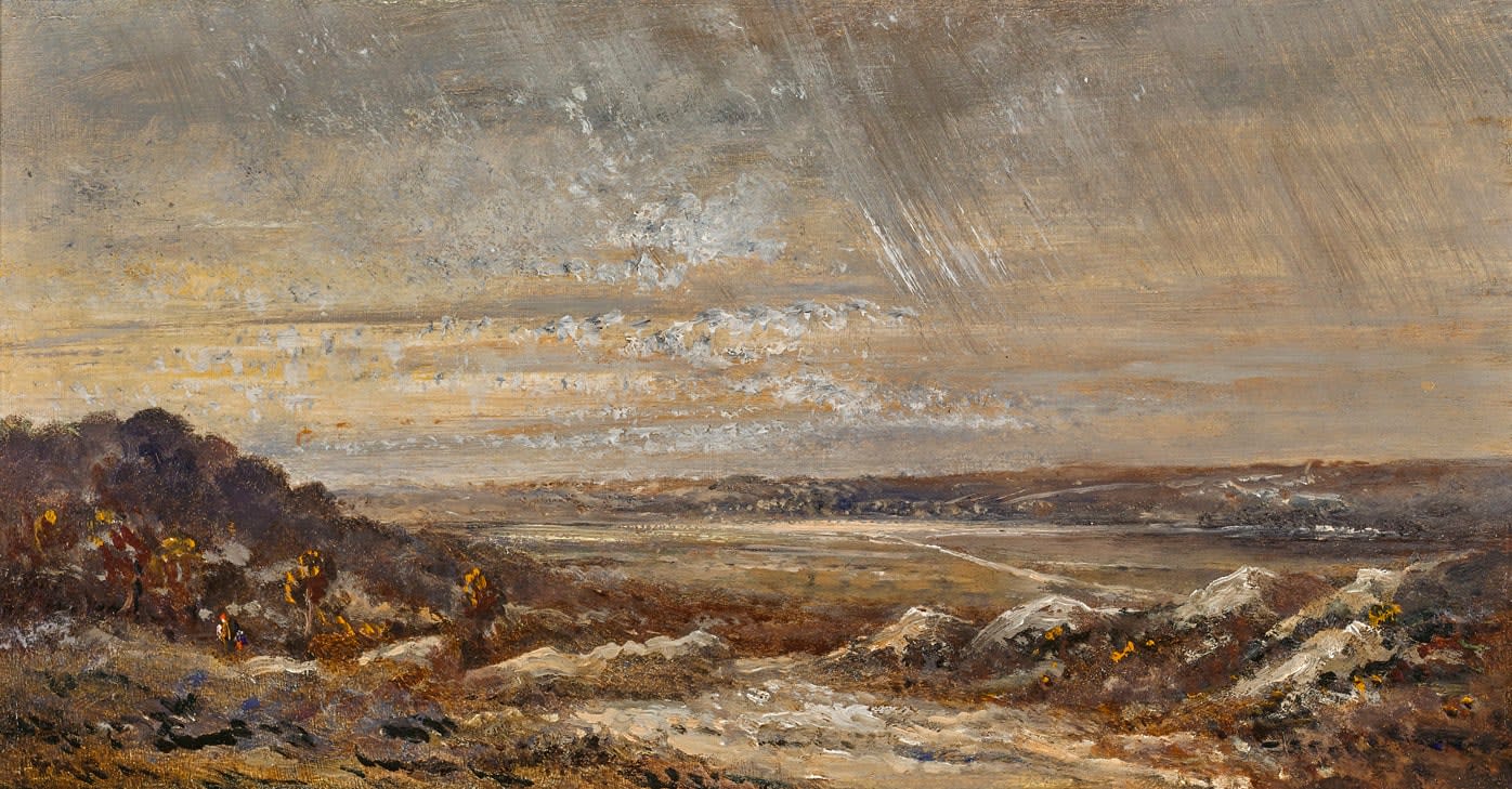 Théodore Rousseau, GORGES D'APREMONT, EFFET DE PLUIE, 1858