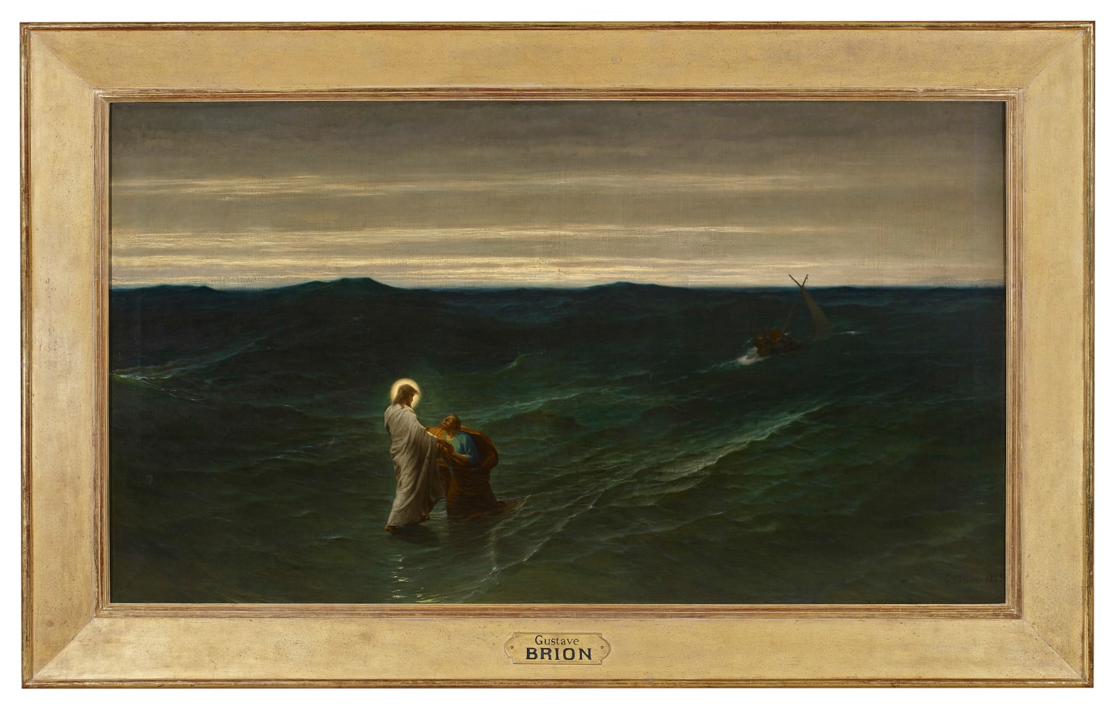 Gustave Brion, JESUS AND PETER ON THE WATER (JESUS ET PIERRE SUR LES EAUX ), 1863