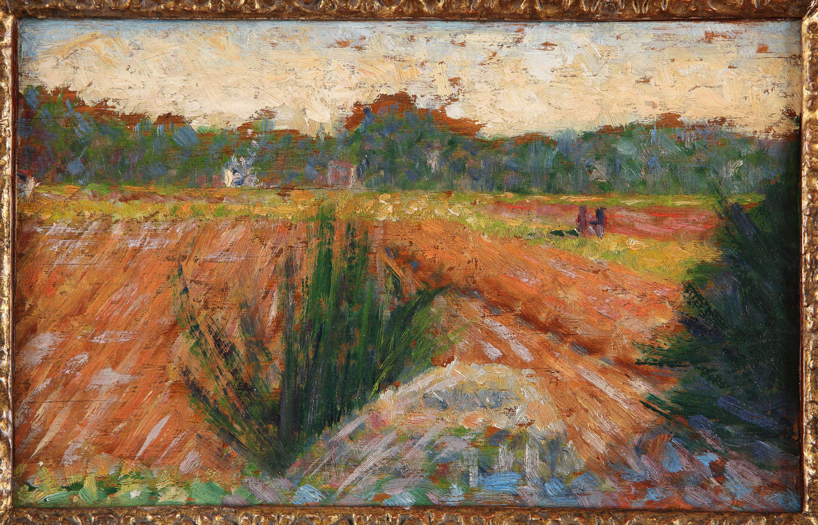 Georges Seurat, CHAMPS À BARBIZON, c. 1882