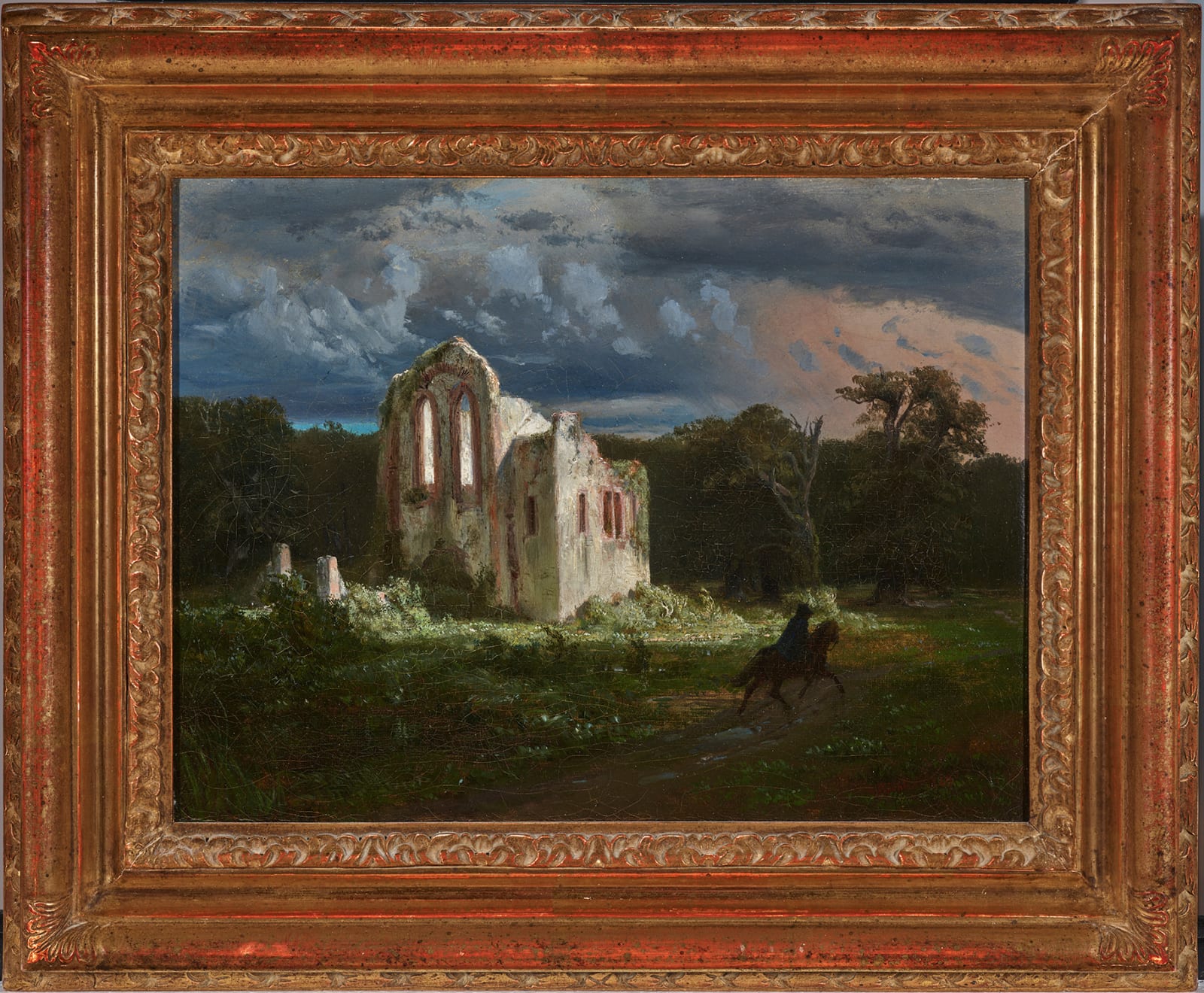 Arnold Böcklin, MOONLIT LANDSCAPE WITH A RUIN, 1849