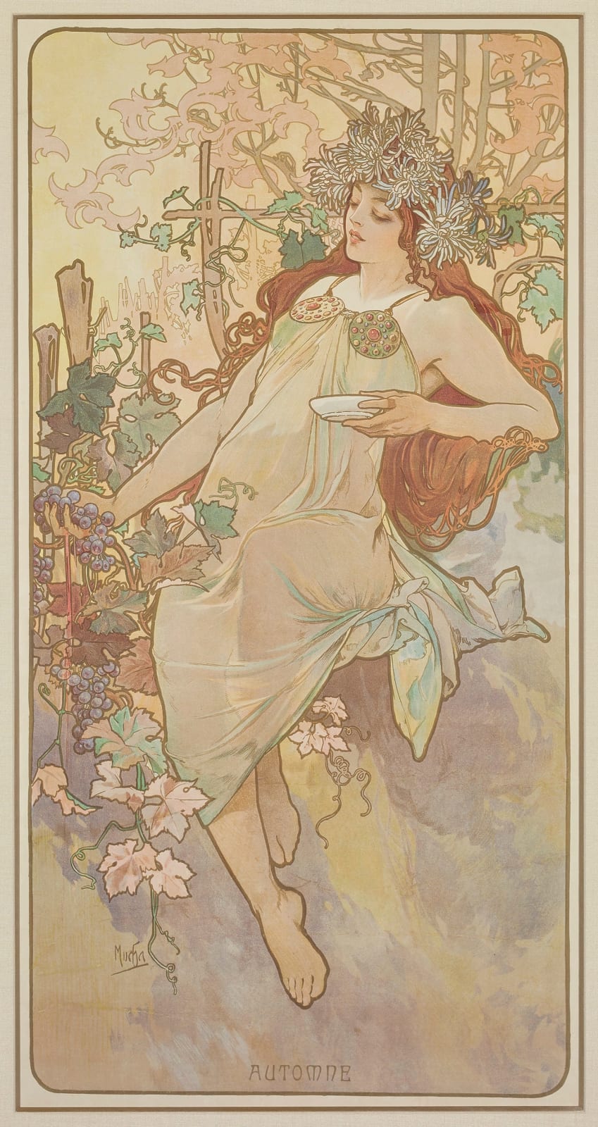 Alphonse Mucha, The Seasons: Summer, Autumn, Winter, Spring, 1896