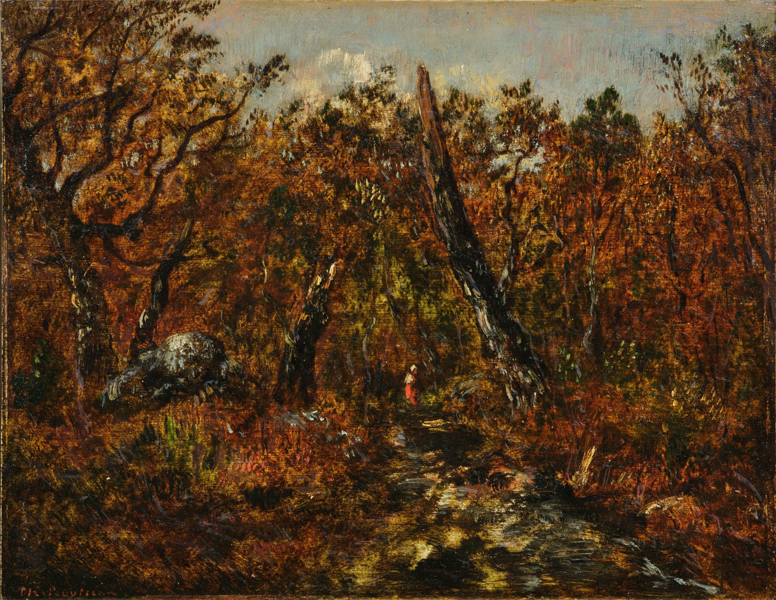 Théodore Rousseau, BLASTED OAK (LE CHÊNE FOUDROYÉ EN FORÊT DE FONTAINEBLEAU)