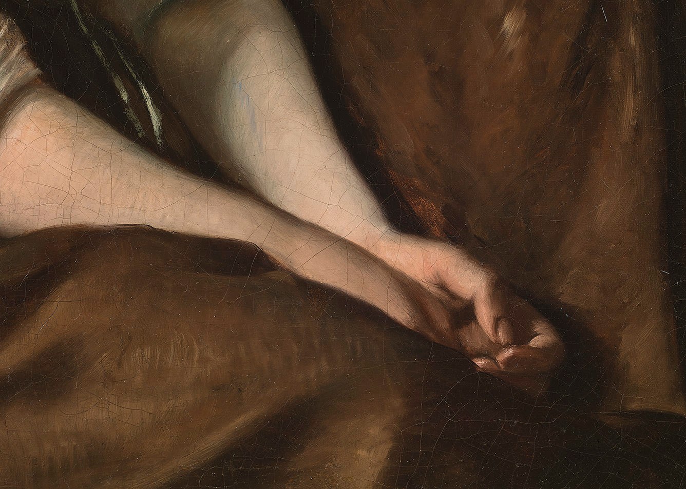 Jean Pierre Alexandre Antigna, YOUNG PEASANT GIRL (UNE JEUNE FILLE DES CHAMPS) , 1852