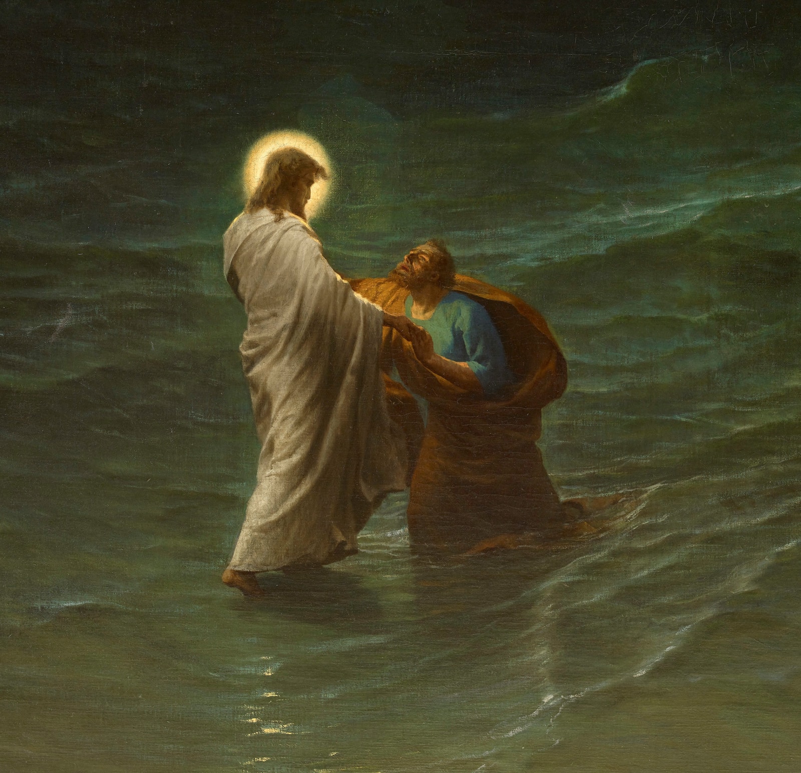 Gustave Brion, JESUS AND PETER ON THE WATER (JESUS ET PIERRE SUR LES EAUX ), 1863