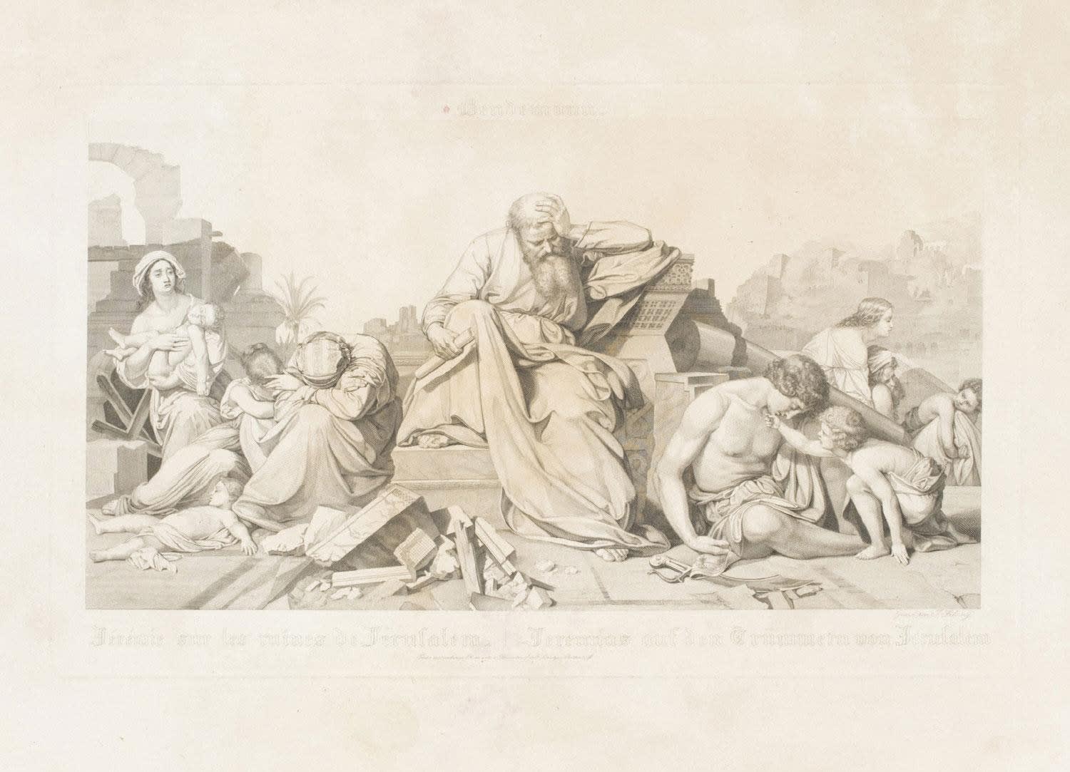 Eduard Julius Bendemann, THE CAPTIVE JEWS IN BABYLON, after 1832