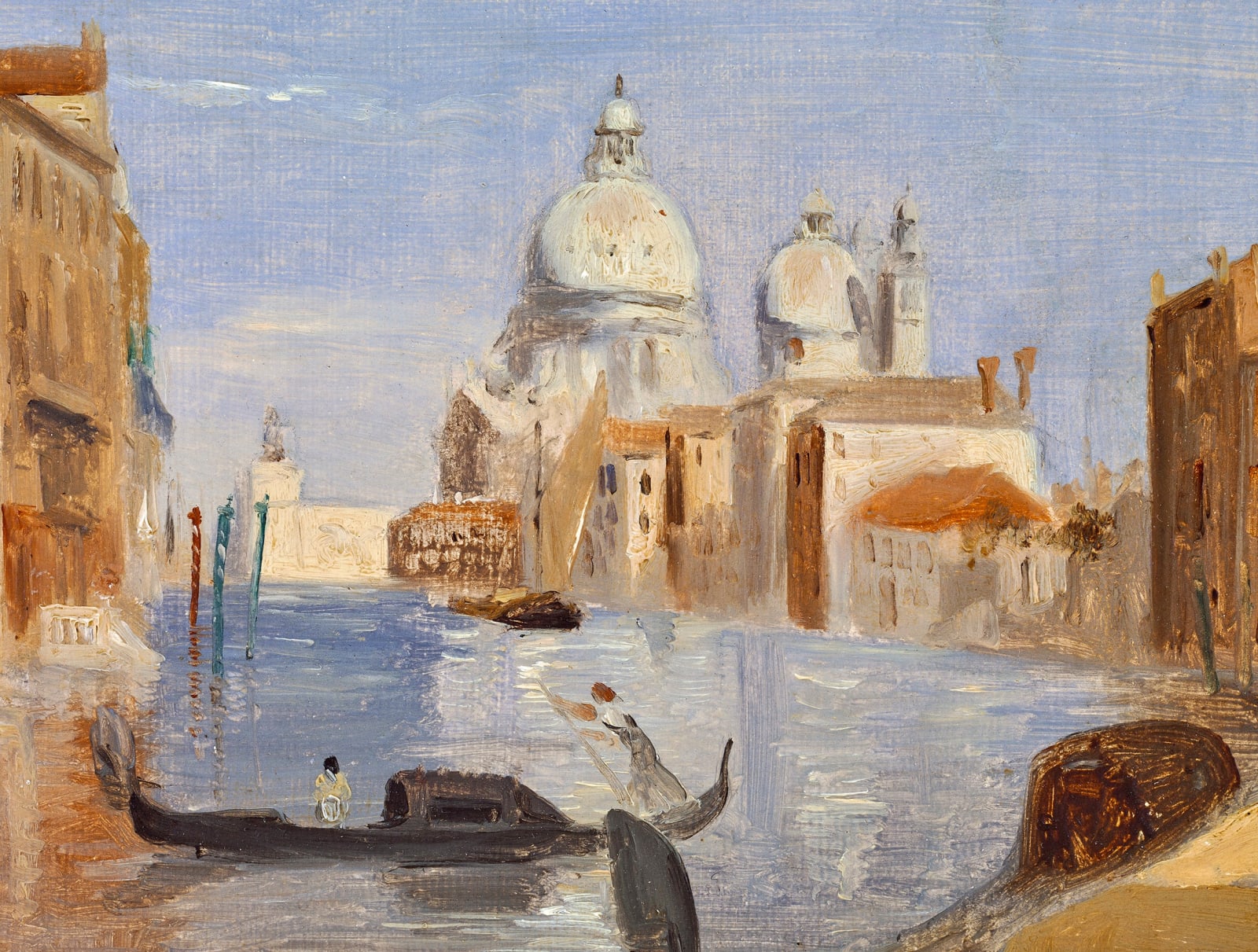 Jean-Baptiste-Camille Corot, VUE DE VENISE (SANTA MARIA DELLA SALUTE FROM CAMPO DELLA CARITA), 1828