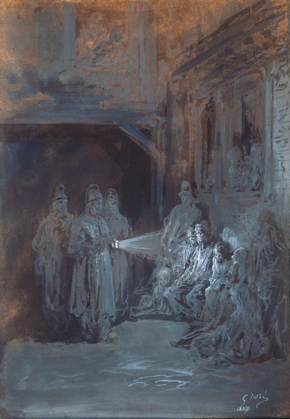 Gustave Doré, STUDY FOR THE BULL'S EYE