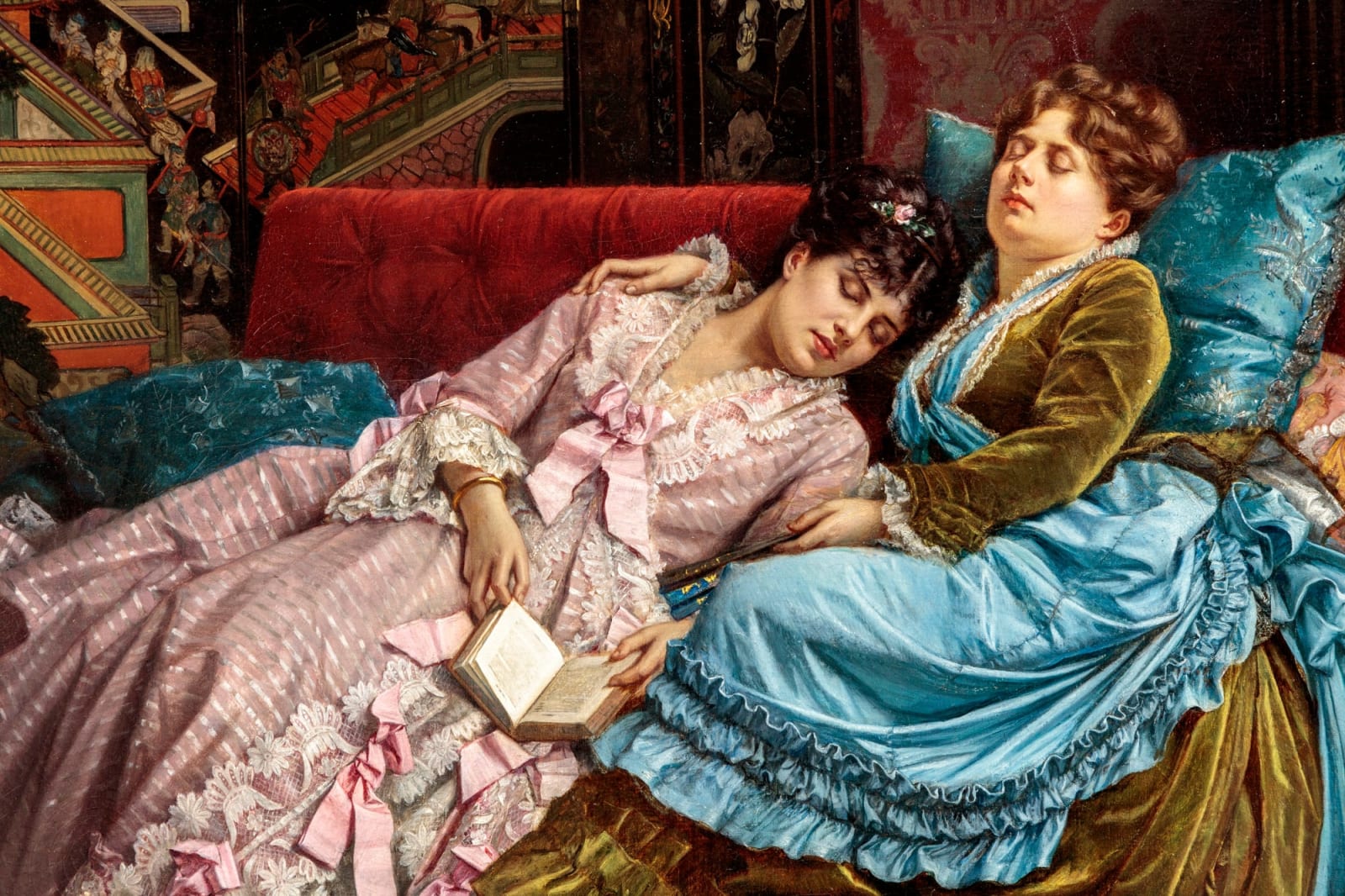 Auguste Toulmouche, THE SERIOUS BOOK (LE LIVRE SÉRIEUX), 1874