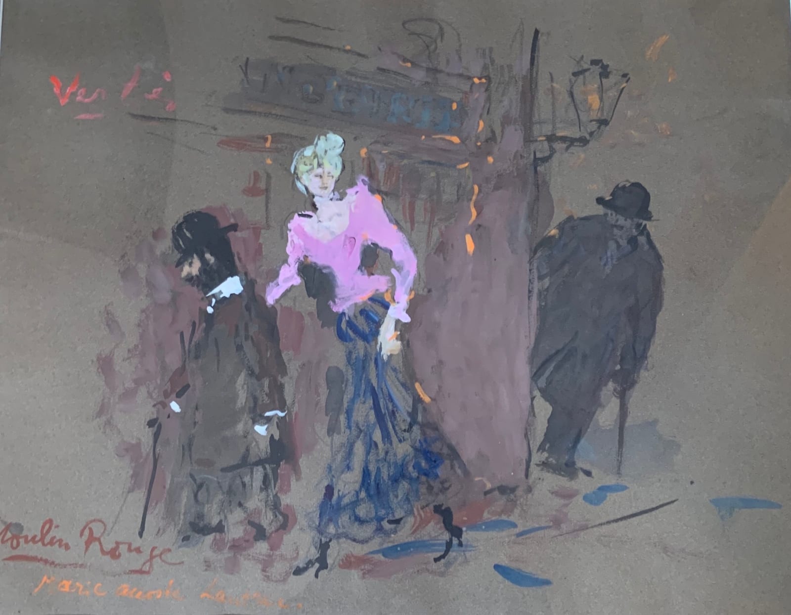 Marcel Vertès, MOULIN ROUGE (MARIE ACCOSTE LAUTREC), 1952