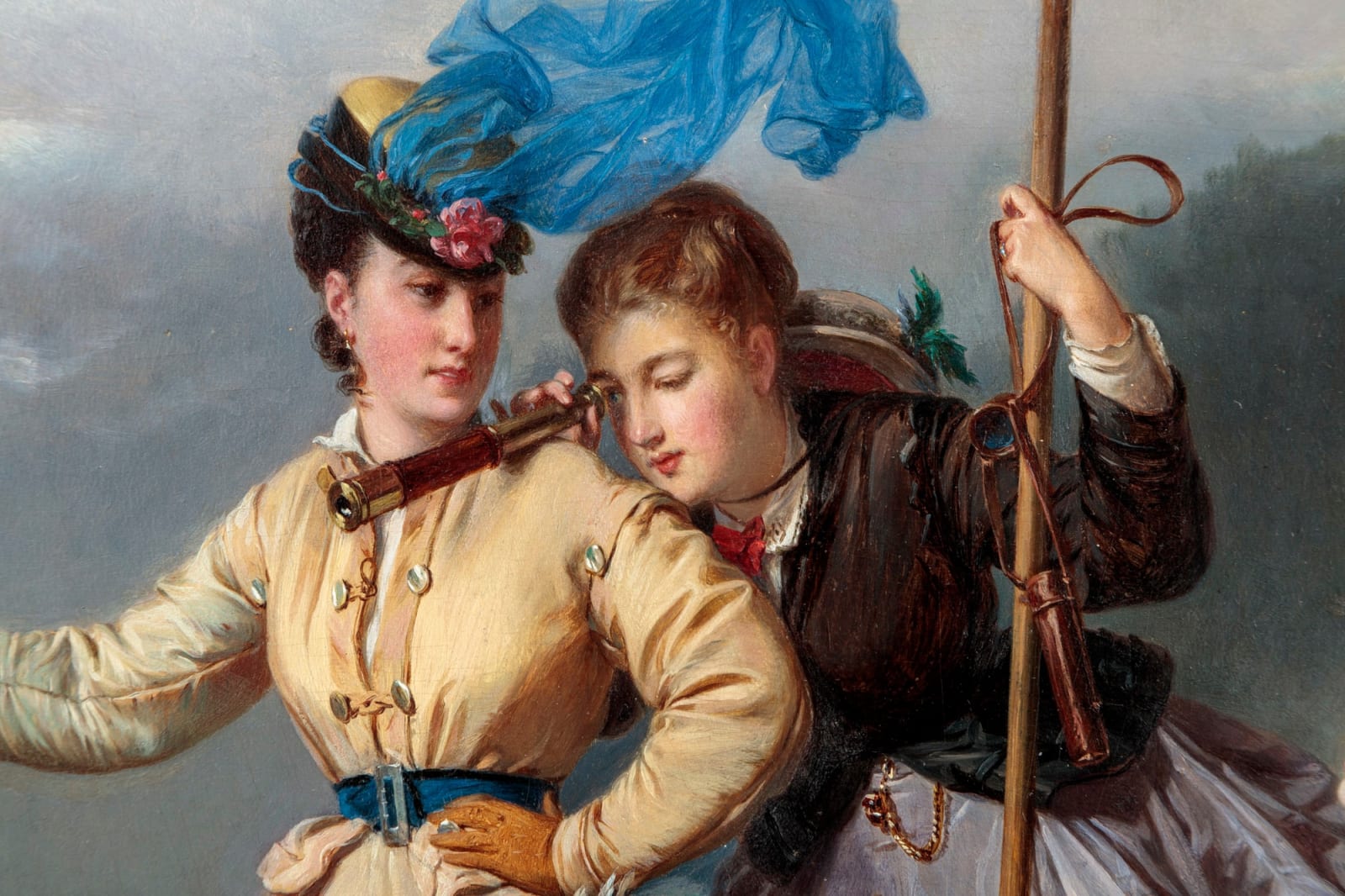 Charles Édouard Boutibonne, HIKING IN THE MOUNTAINS, 1868