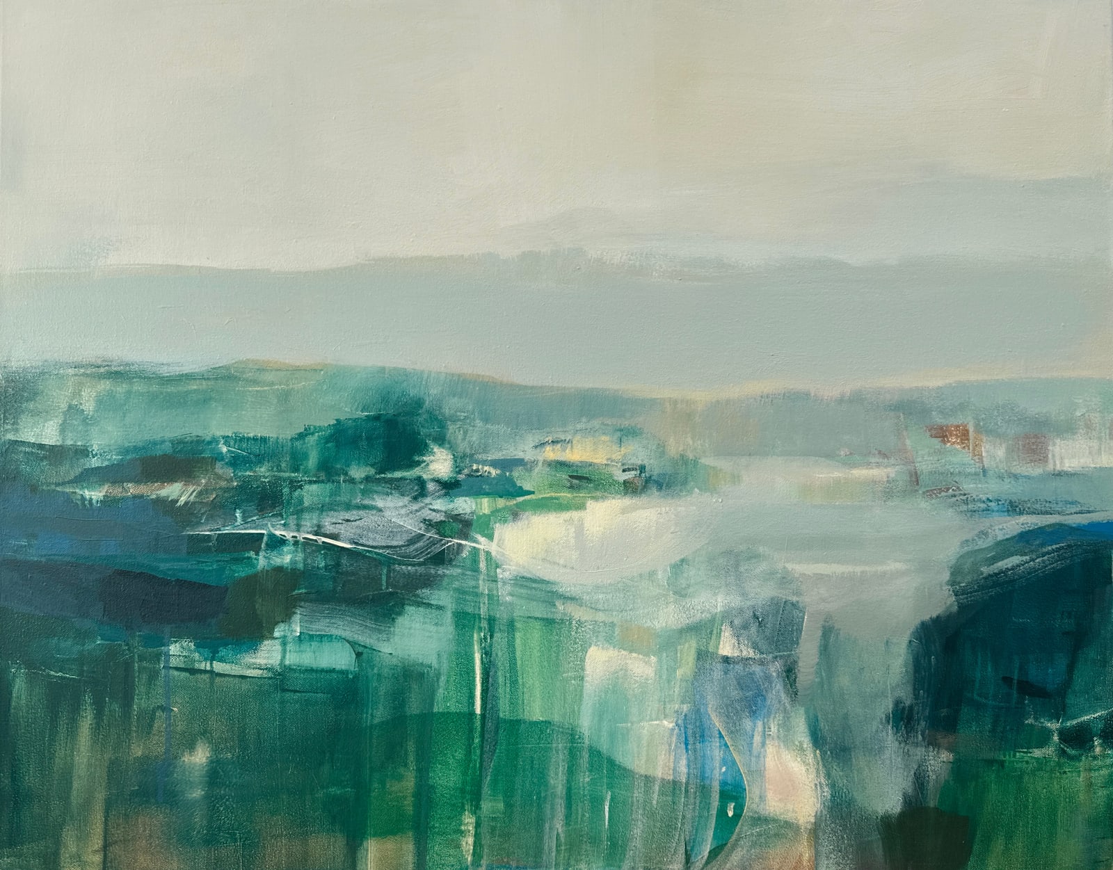 Hannah Bureau, Blue-Green With Secret Cove, 2024