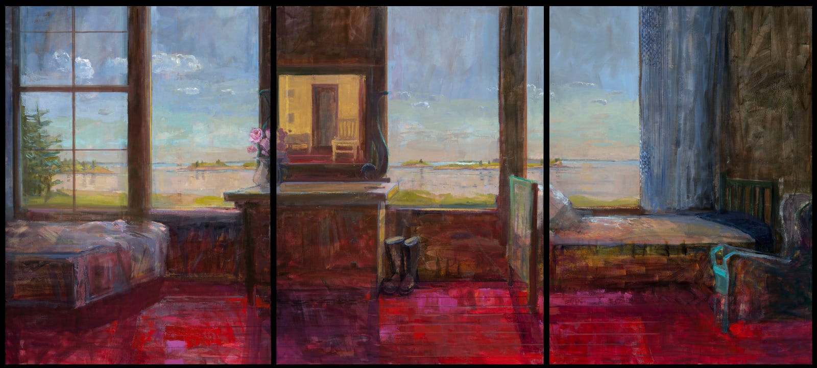 Louise Bourne, Room With A Red Floor, 2022