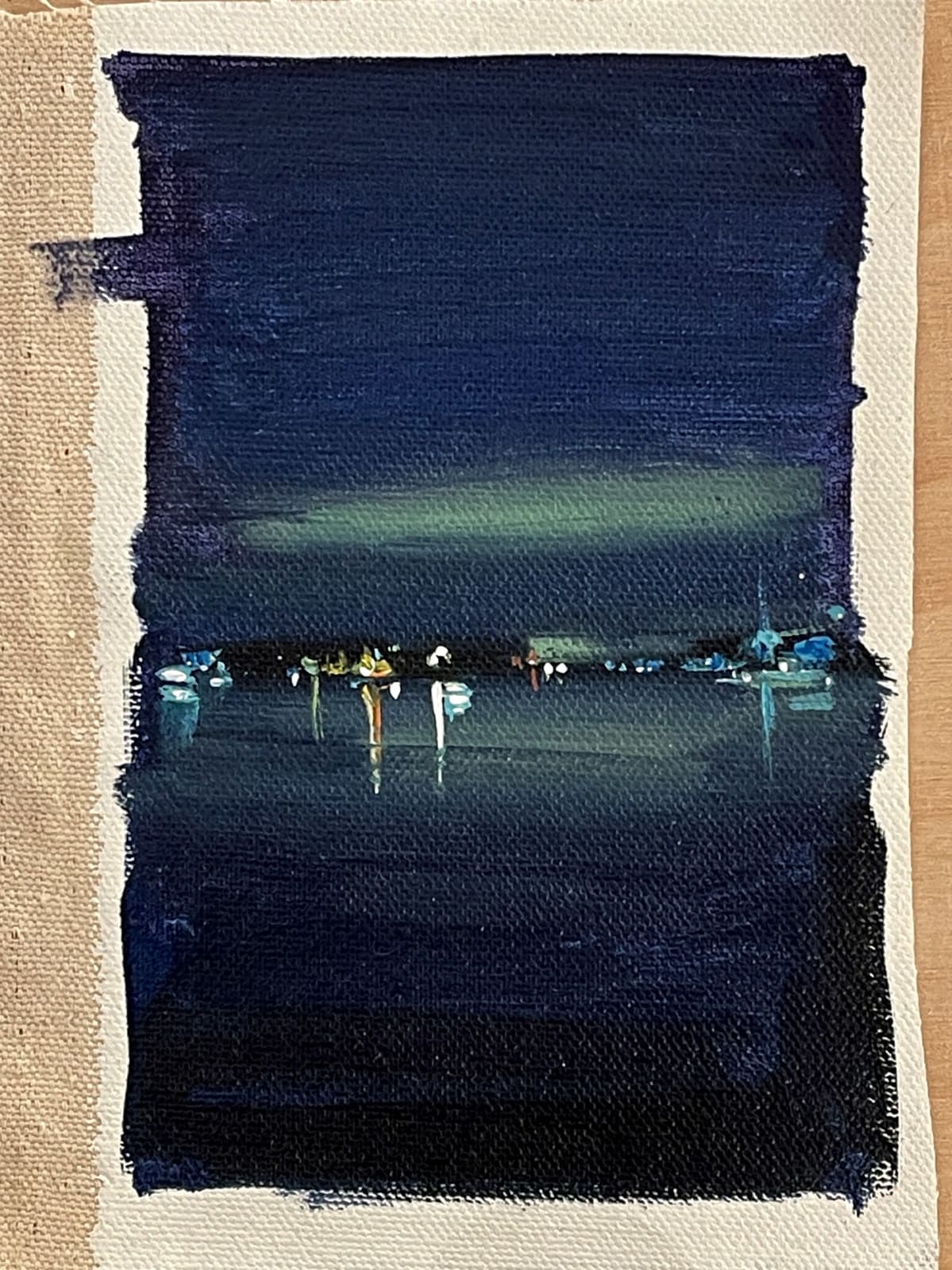 Mara Korkola, Castine Night Harbor, 2023