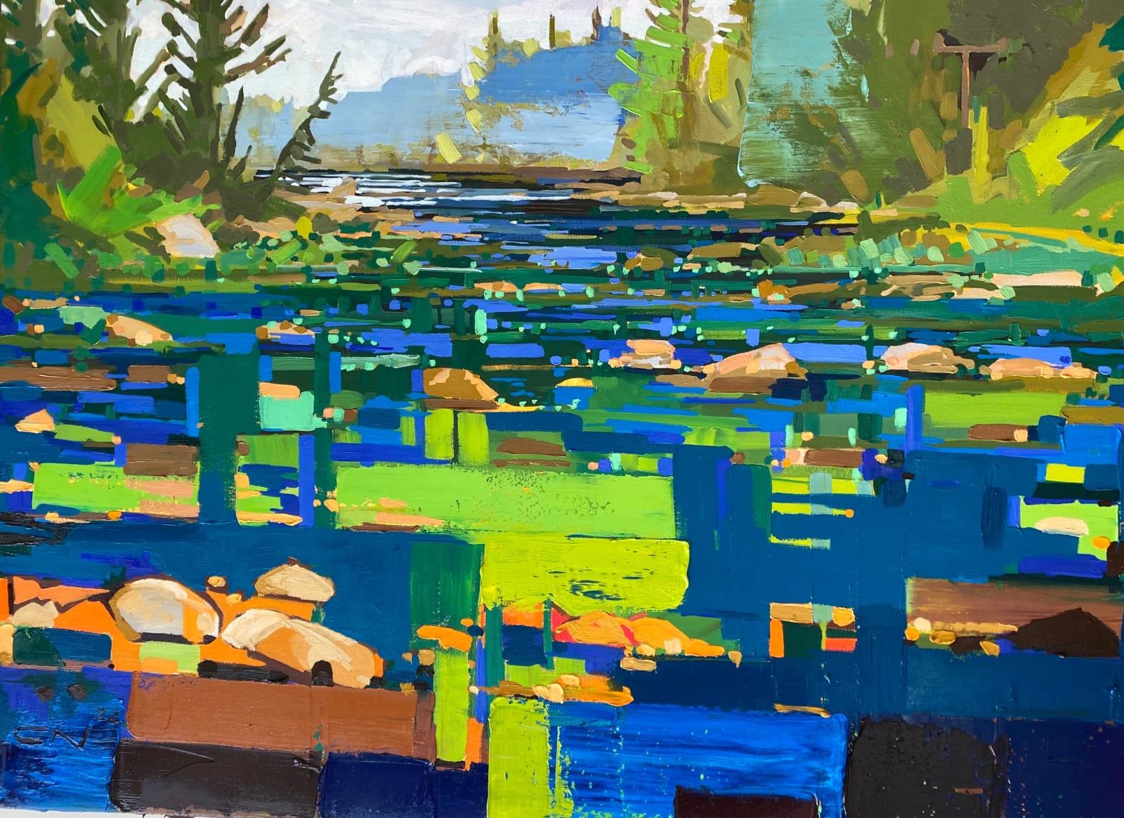 Chrissy Nickerson, Carrabassett River North West of Bangor , 2022