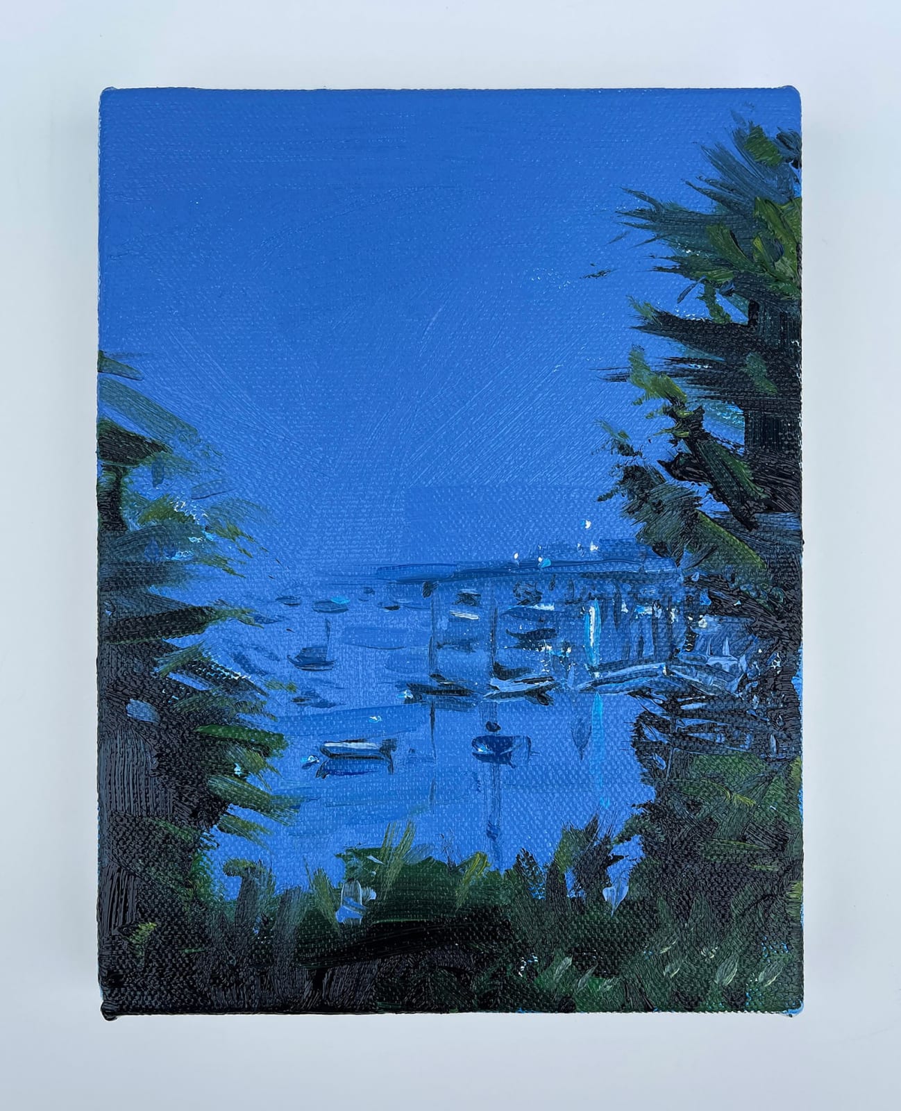 Mara Korkola, Blue Docks (Castine), 2025