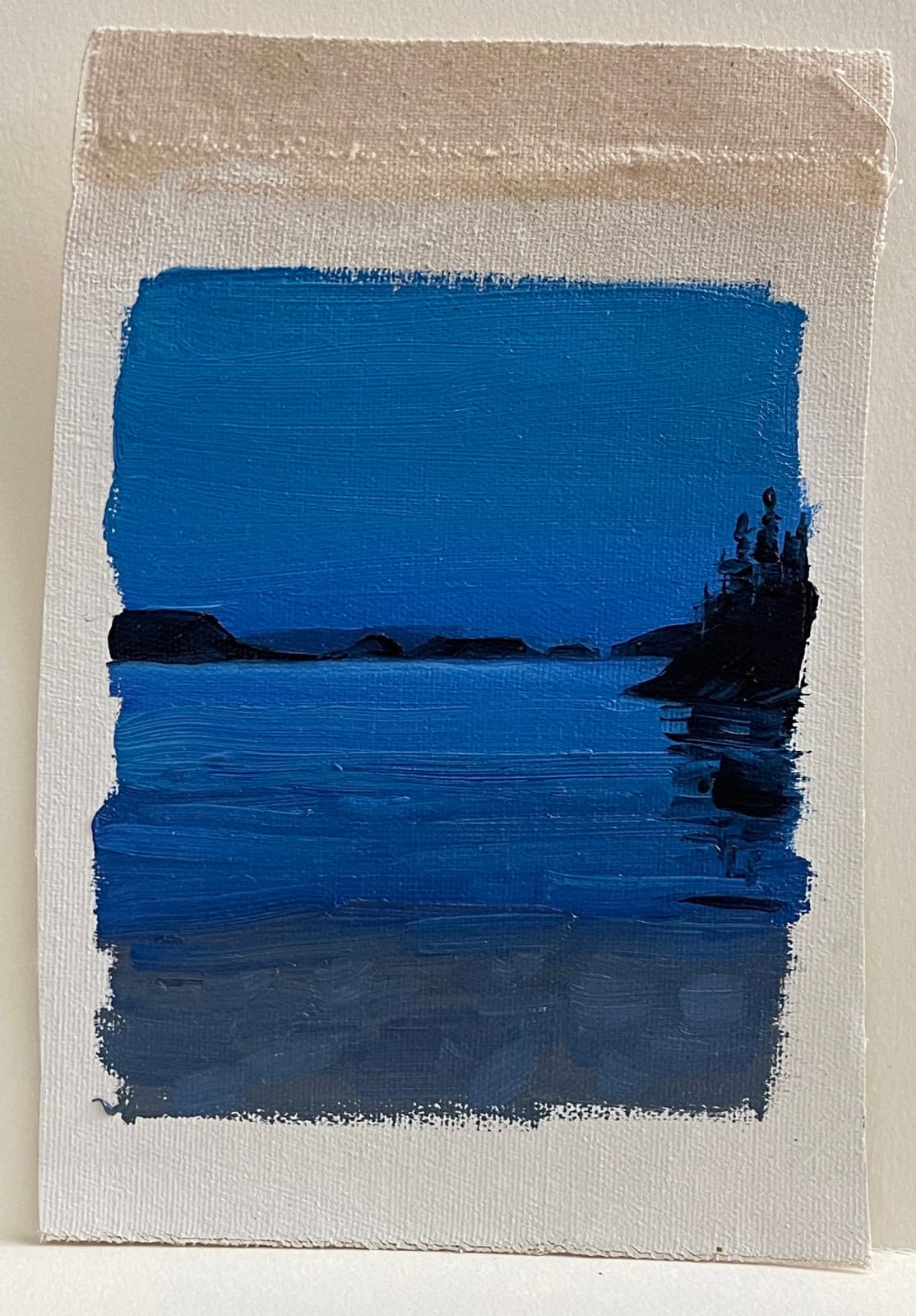 Mara Korkola, Blue Lake Dusk, 2024