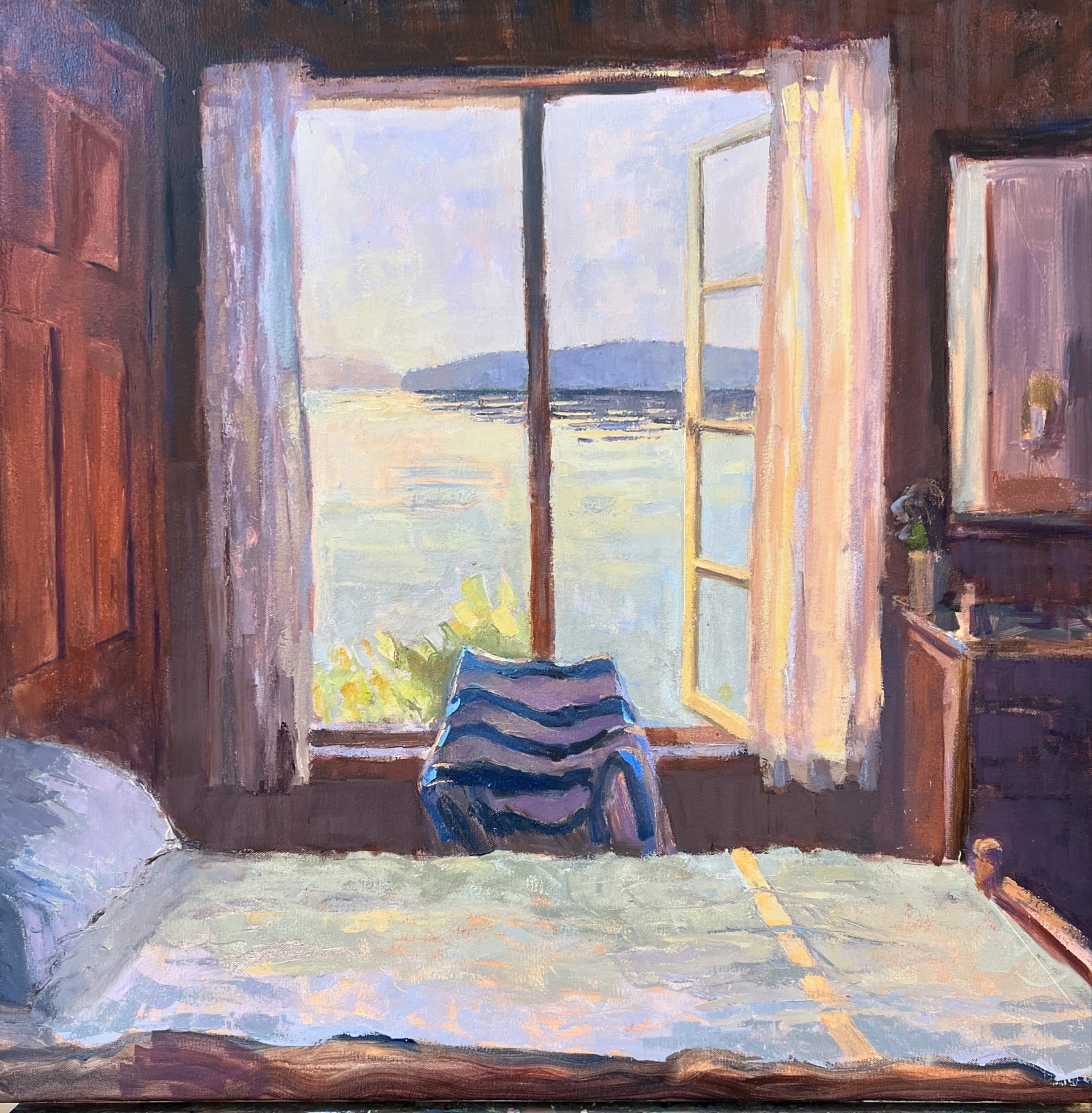 Louise Bourne, Yellow Light Line, 2025