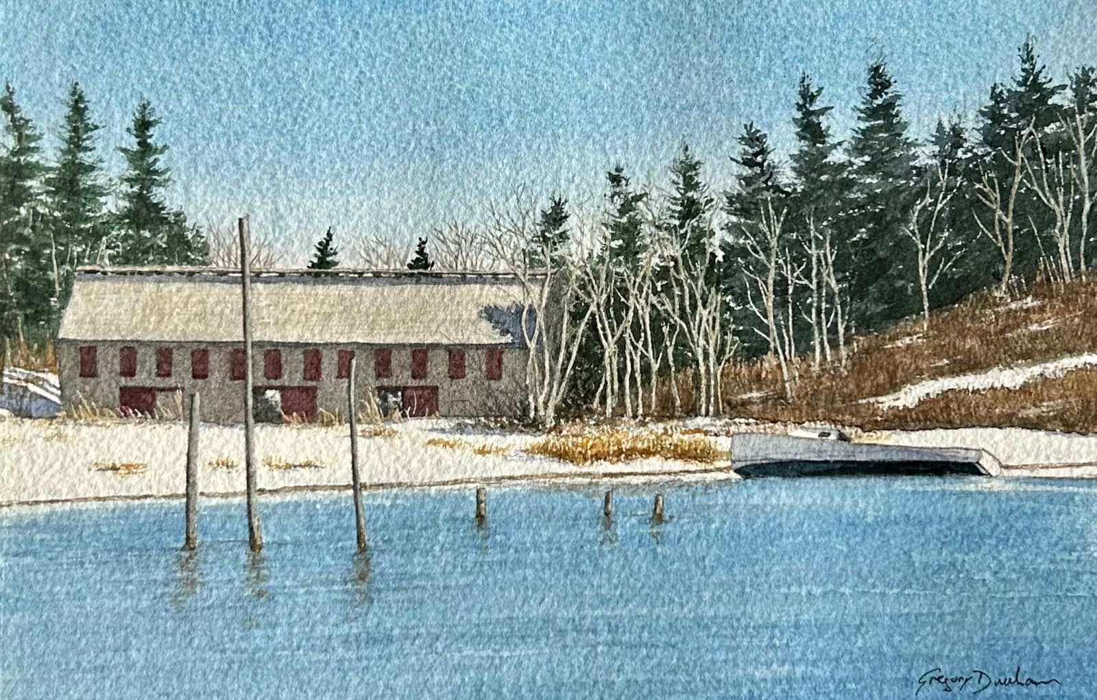 Gregory Dunham, Abandoned Smokehouses at Bailey's Mistake, 2025