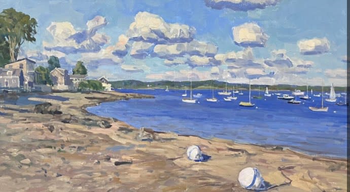 Viktor Butko, Clouds Over Castine Harbor, 2025