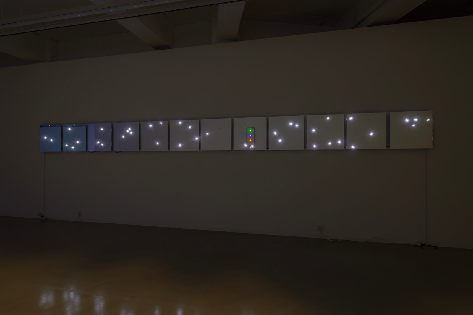 Tatsuo Miyajima, Changing Time with Changing Self - Flower, 2014