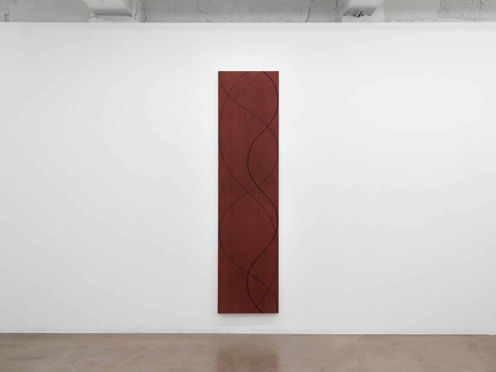 Robert Mangold, Column Painting 8A (Dark Red Study), 2003