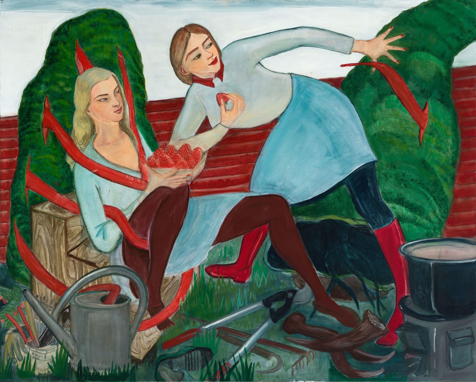 Rosa Loy, Der Garten hat uns, 2022