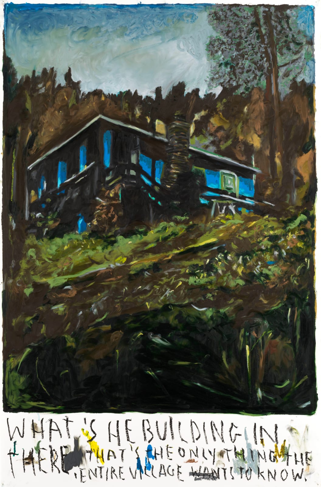 Rinus Van de Velde, What's he building in there ..., 2022