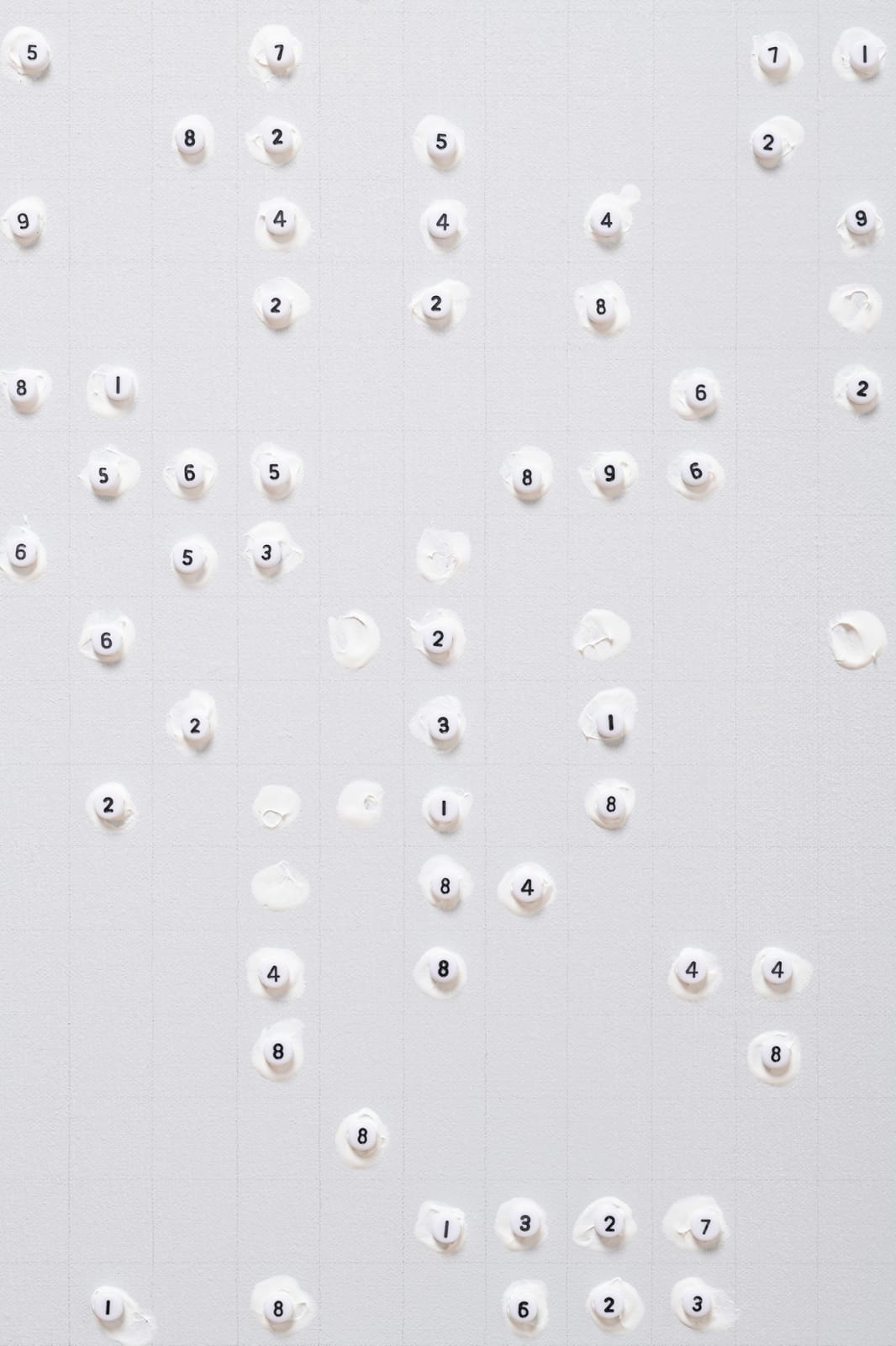 Tatsuo Miyajima, Numerical Beads Painting - 011, 2022