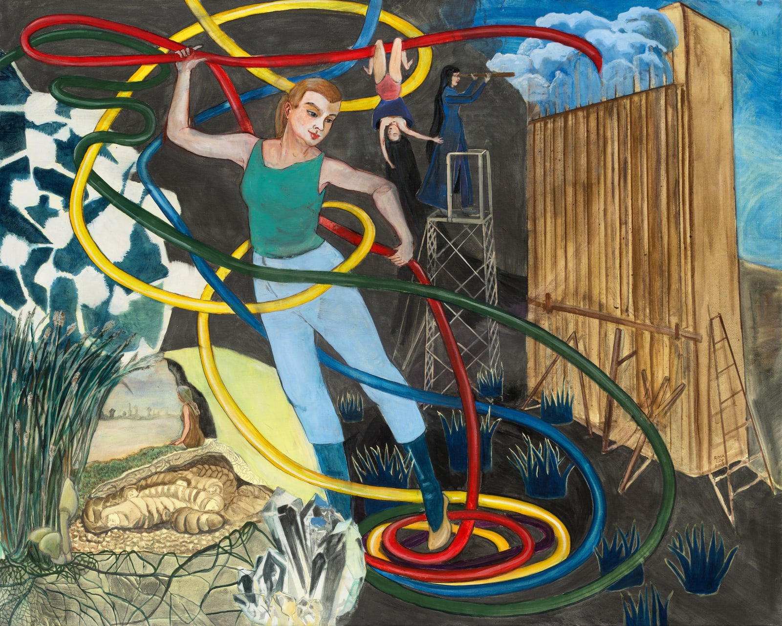 Rosa Loy, Zeitschleife, 2015