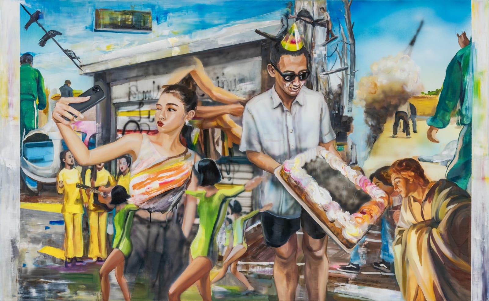 Rhee ChaeEun, Selfie and a Birthday Cake, 2022