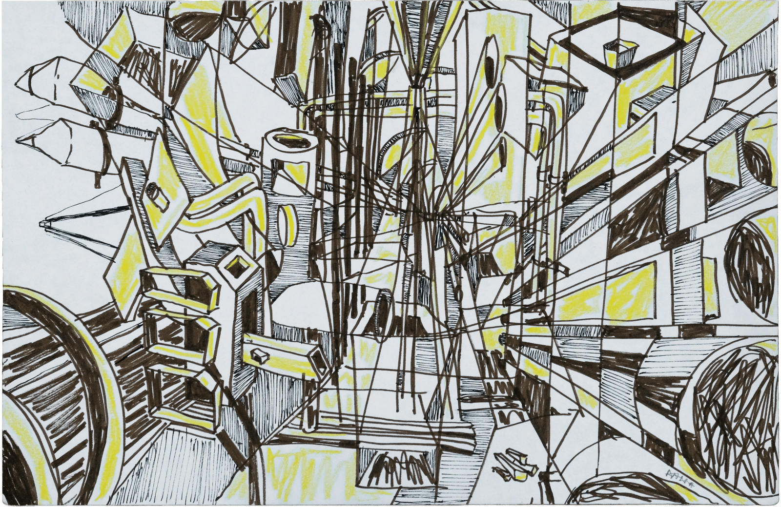 Dalia Sadeq, Crit Drawing, 2022