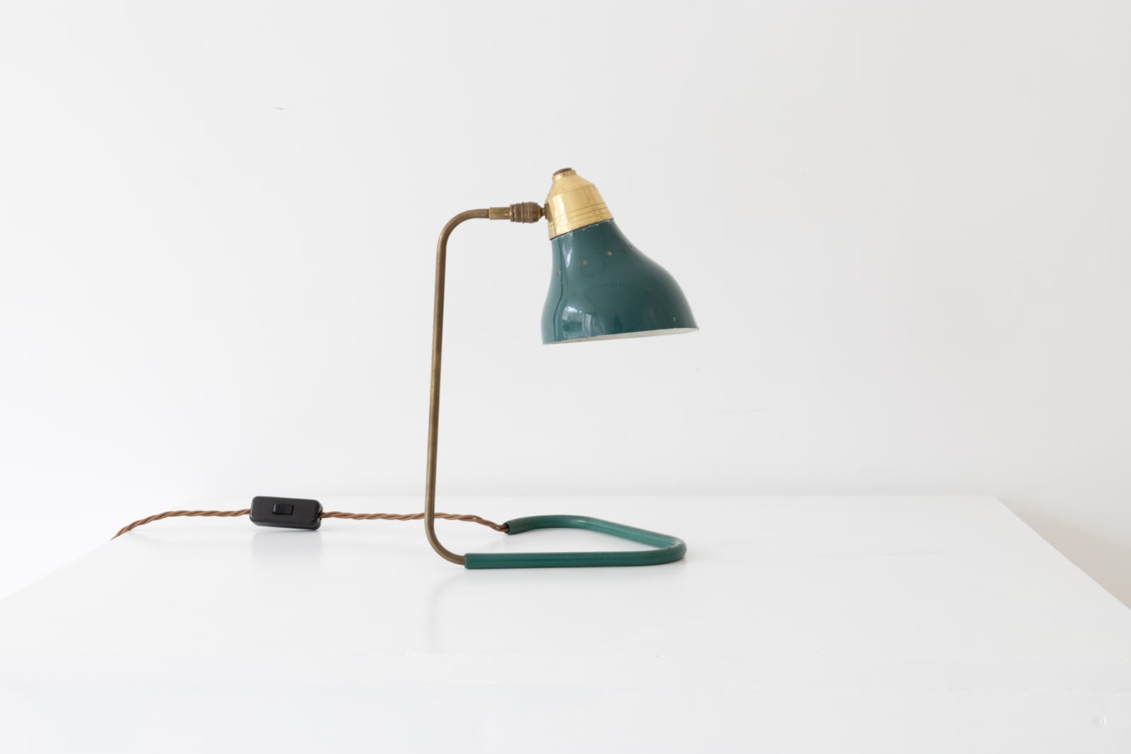 Unknown Designer, Italian Green Desk Lamp, c.1950s