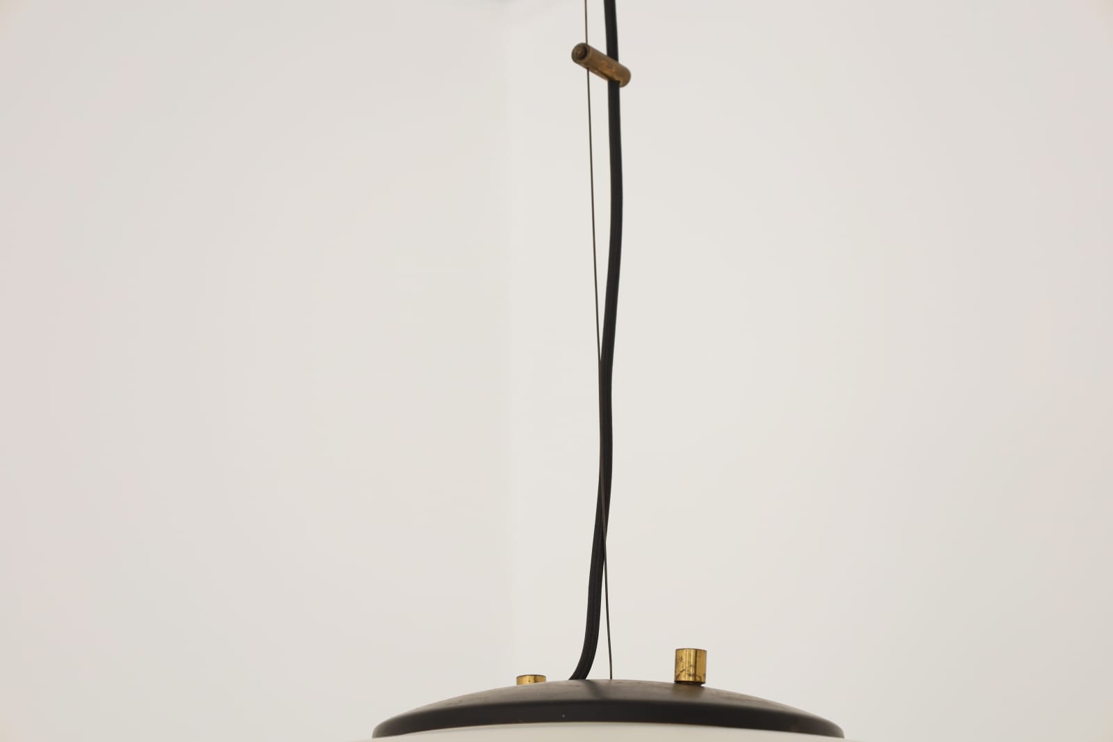 Stilnovo, Opaline Satin Glass Ceiling Light Model 1104, c. Late 1950s, early 1960's