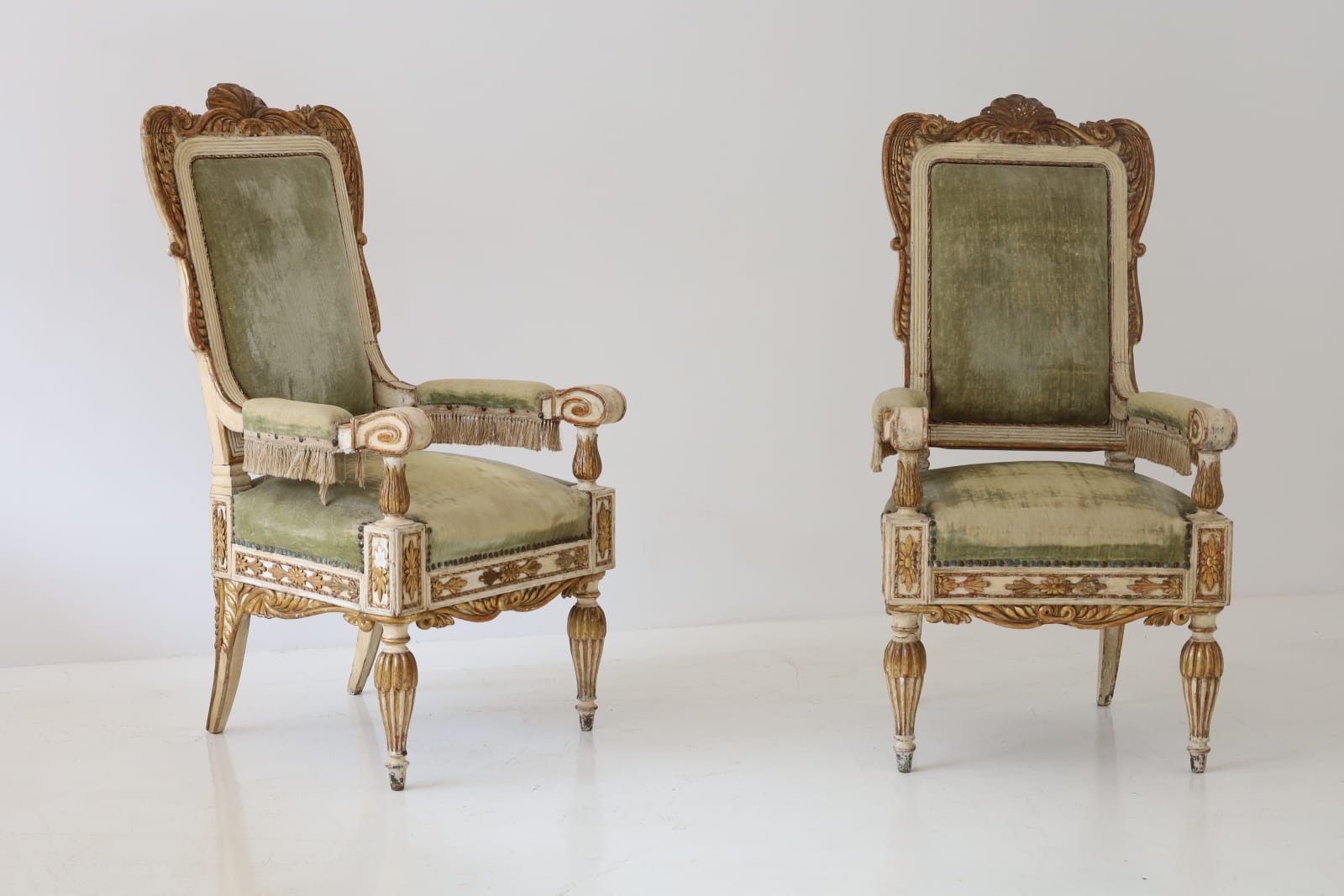 Unknown Designer, A Pair Late 18th Century Sedish Chairs