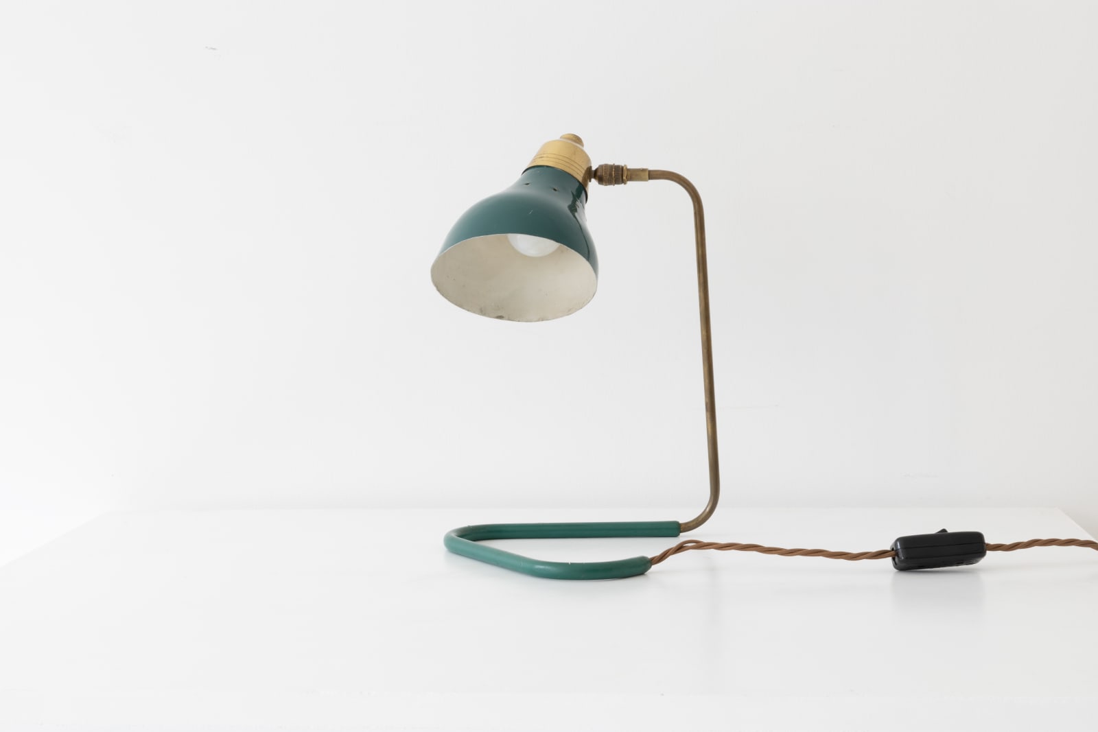Unknown Designer, Italian Green Desk Lamp, c.1950s