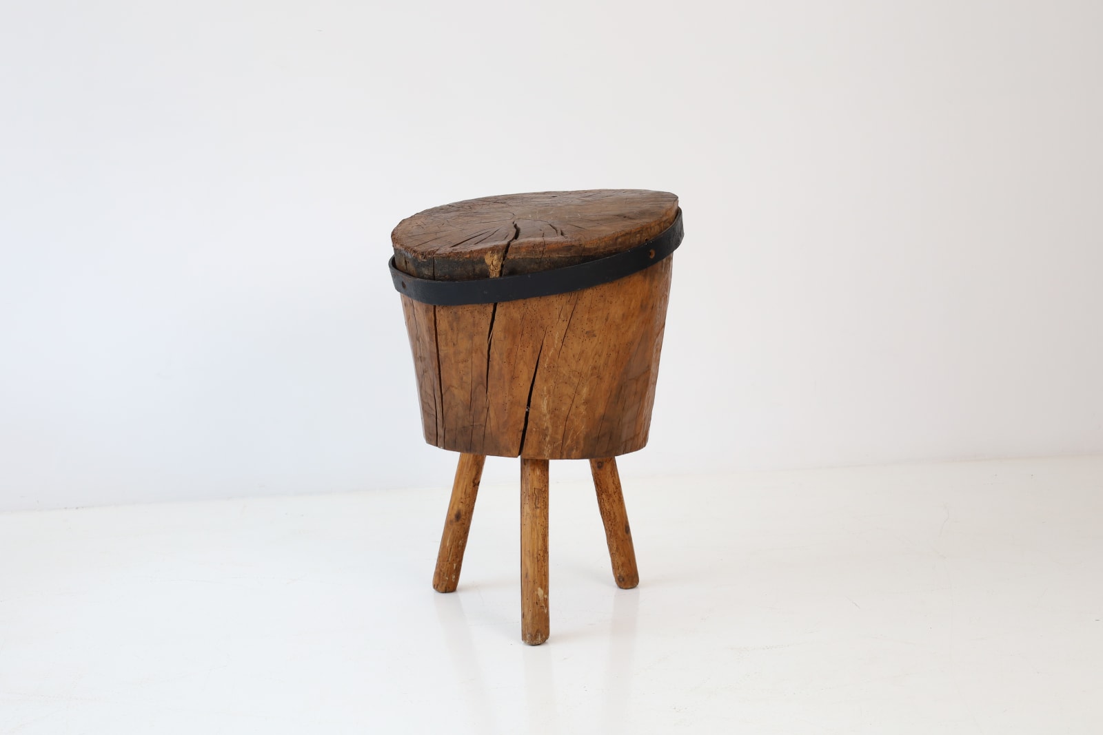 Unknown Designer, Butchers Block Side Table, c. 19th century