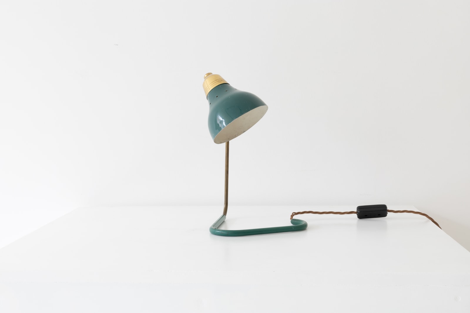 Unknown Designer, Italian Green Desk Lamp, c.1950s