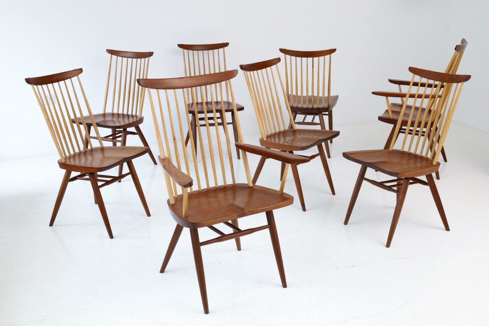 Mira Nakashima, Set of 8 'New' Chairs, 2010