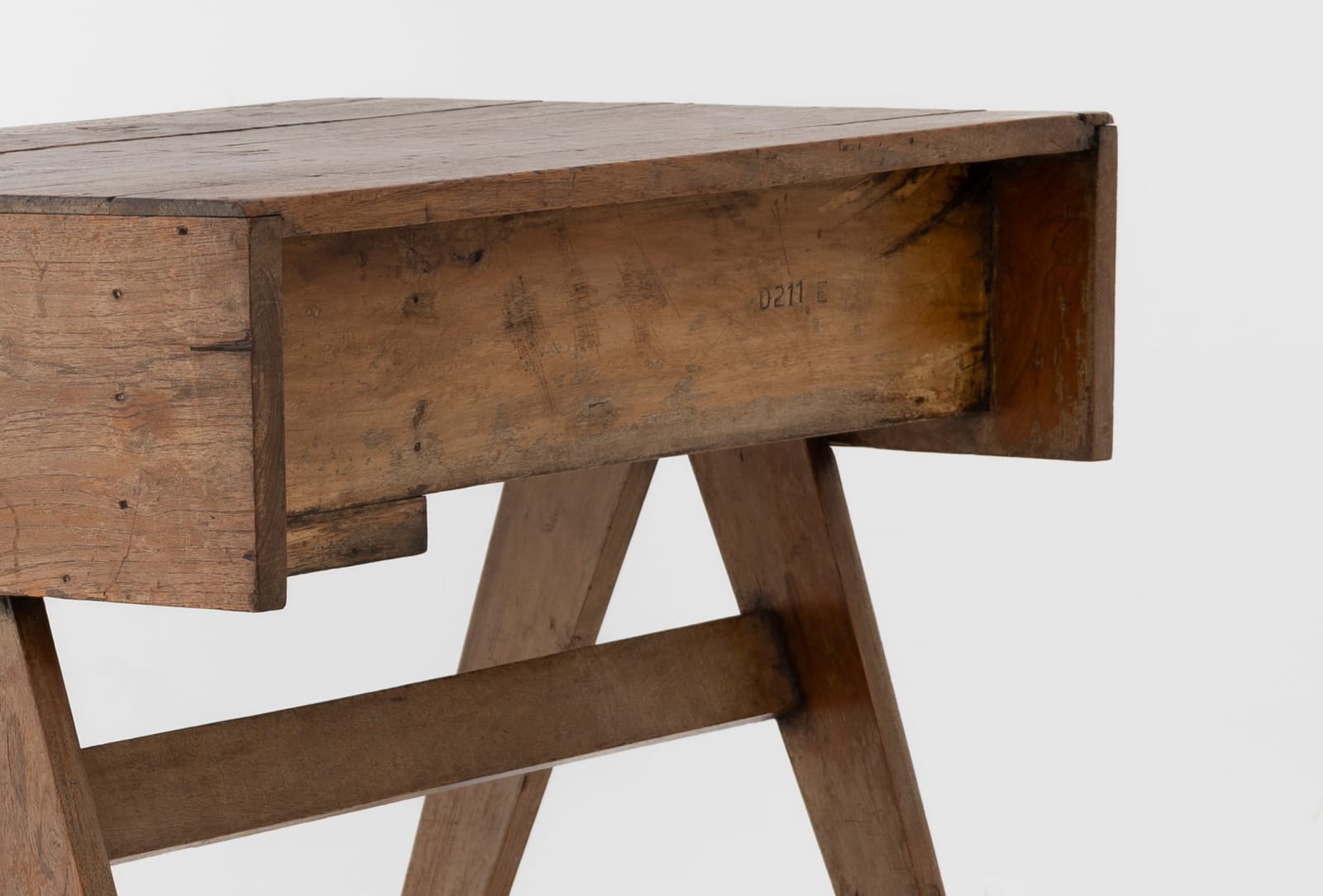 Pierre Jeanneret, Small and exceptional student desk, c.1955