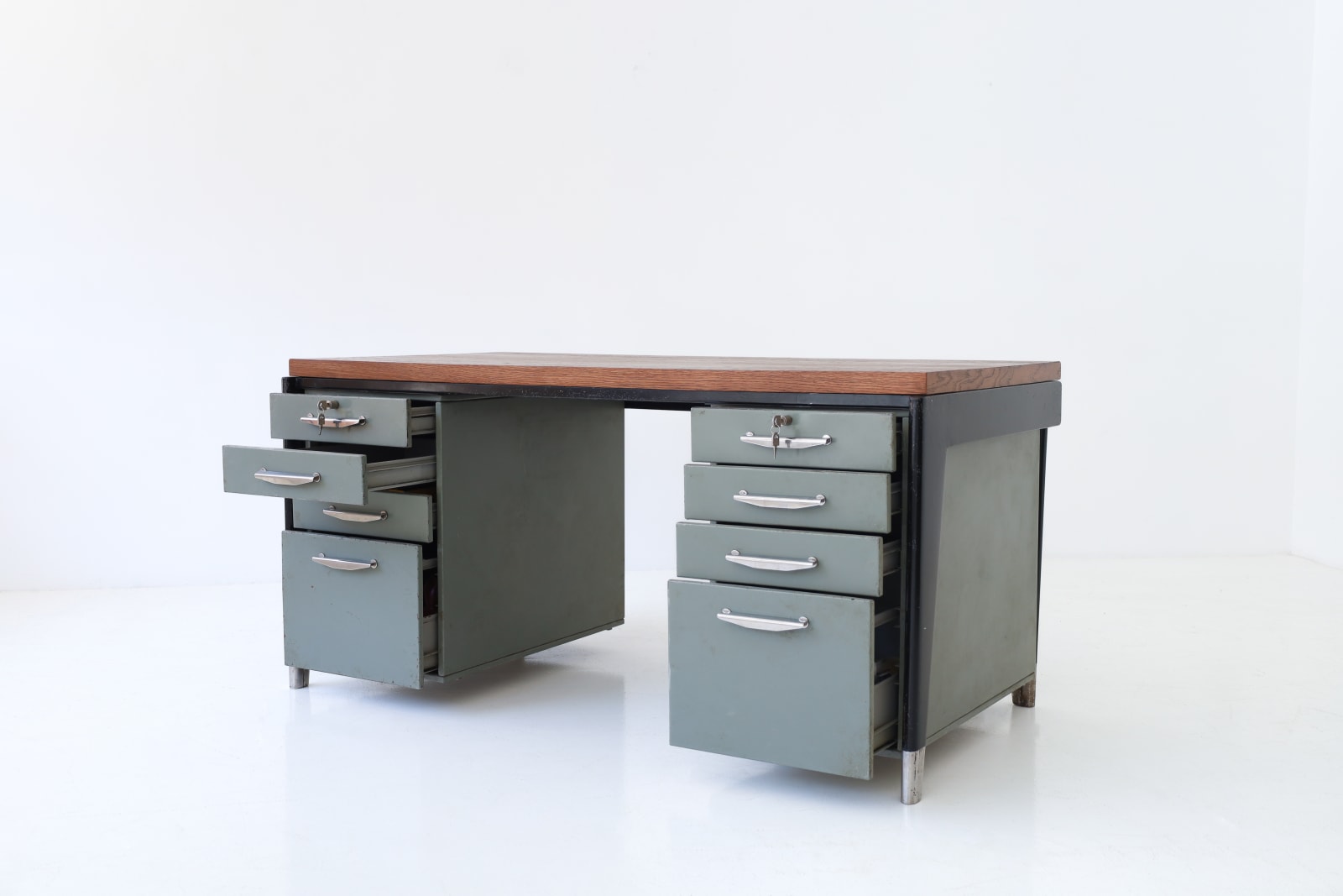 Jean Prouve, Jean Prouvé, Metal BM Desk , circa. 1948