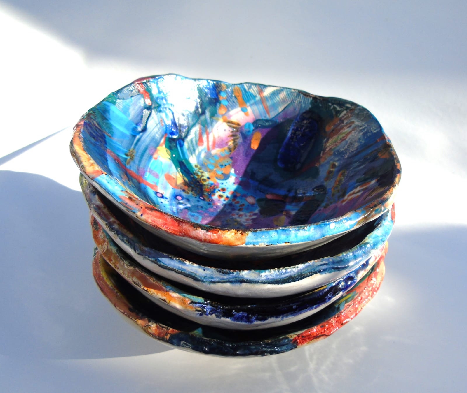 Krystyna Sargent, Deap Sea Footed Bowls 8, 2024