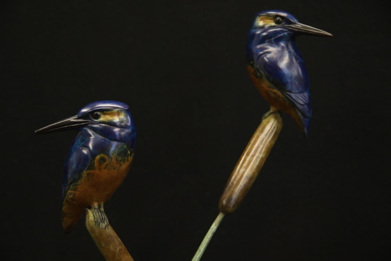Adam Binder, Pair of Kingfishers, 2022