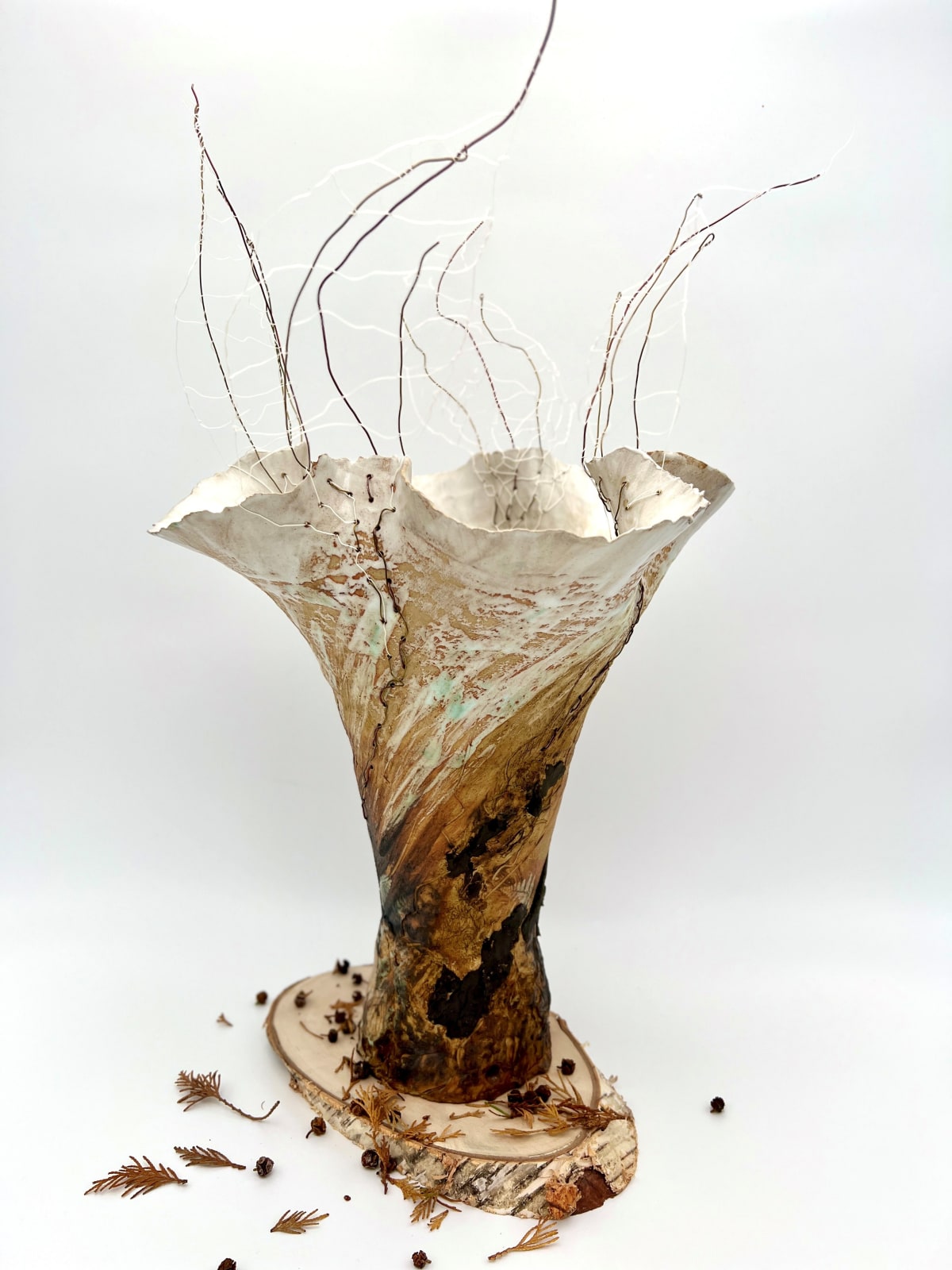 Sonya Wilkins, Windswept Skeleton Tree Vessel, 2023