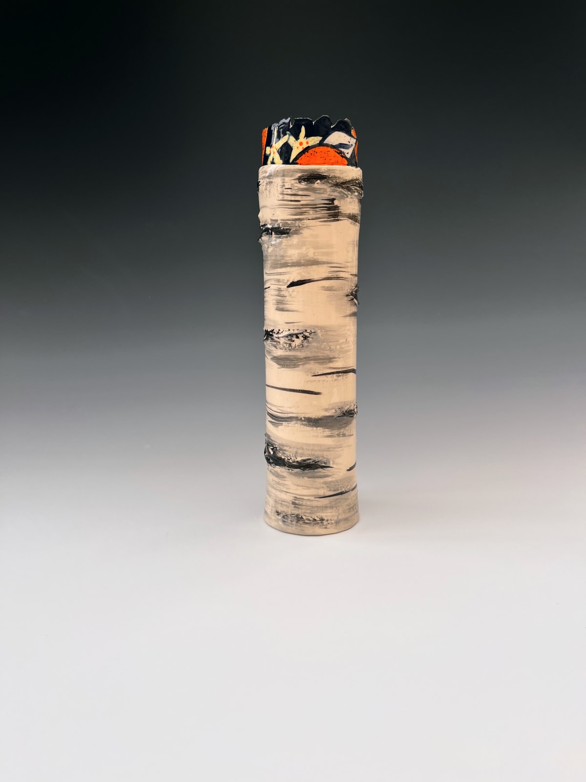 Elaine King, Oranges over Birch II, 2023