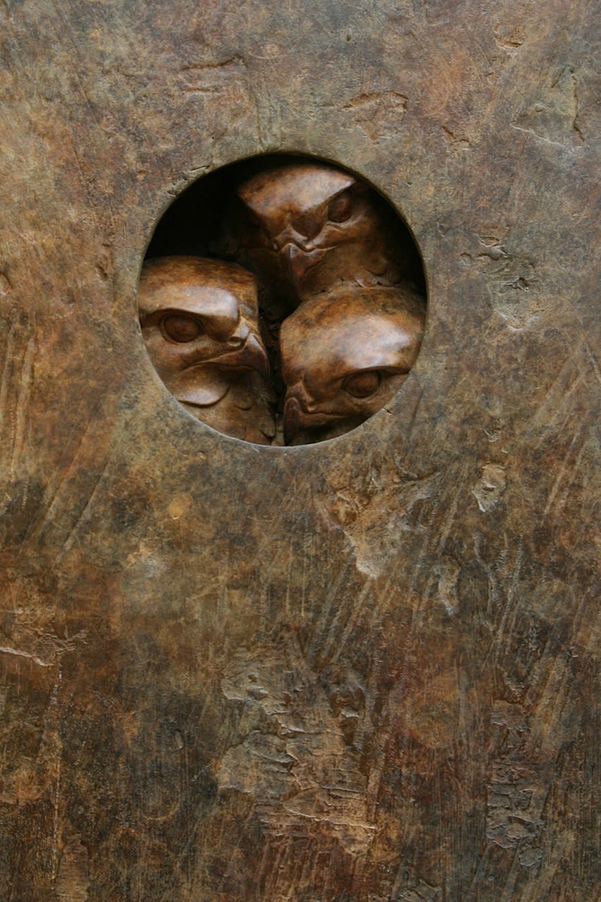 Adam Binder, Three Hawks Plaque, 2015