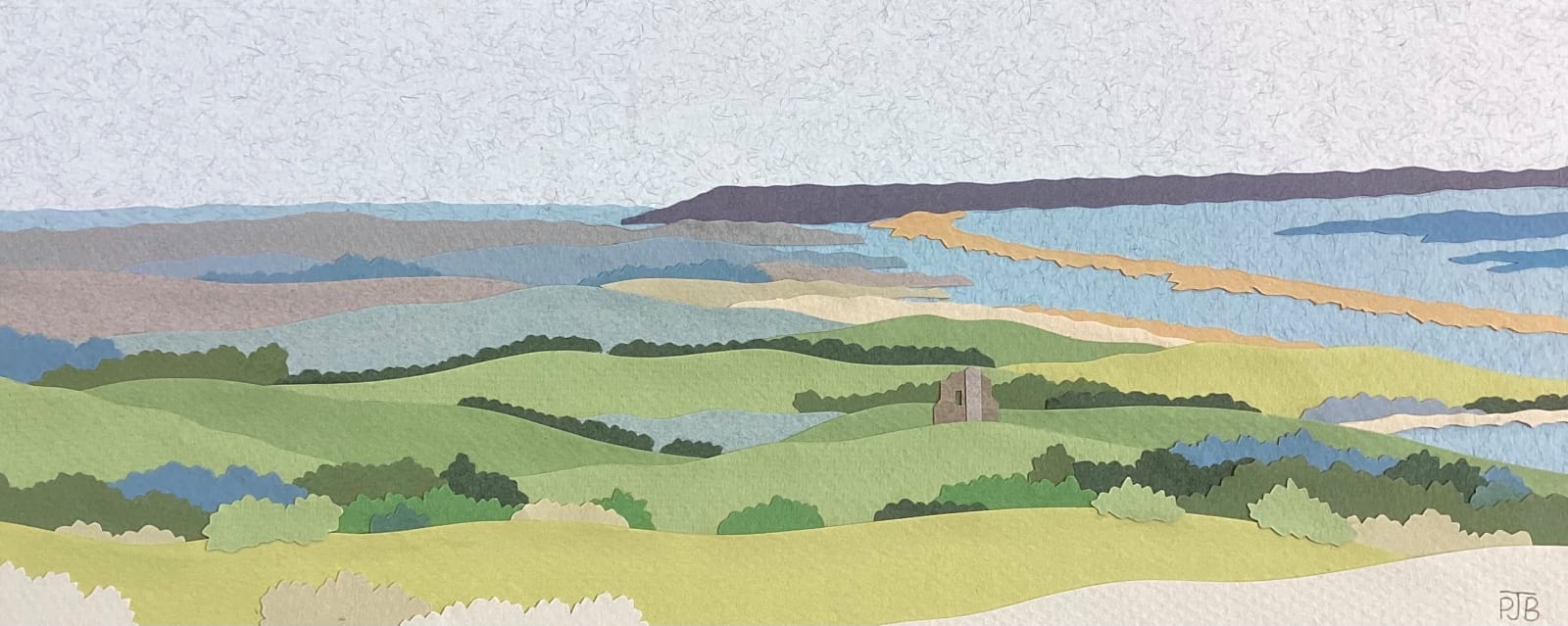 Penny Brown, Portland from Abbotsbury Hill, 2025