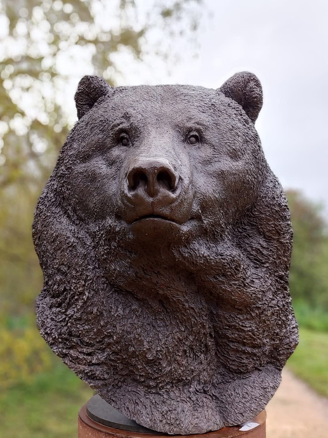 Nick Bibby, Kodiak Brown Bear (Indomitable – Head Study)