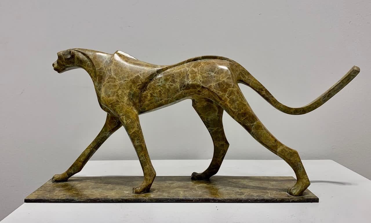 Marie Ackers, Small Walking Cheetah, 2024