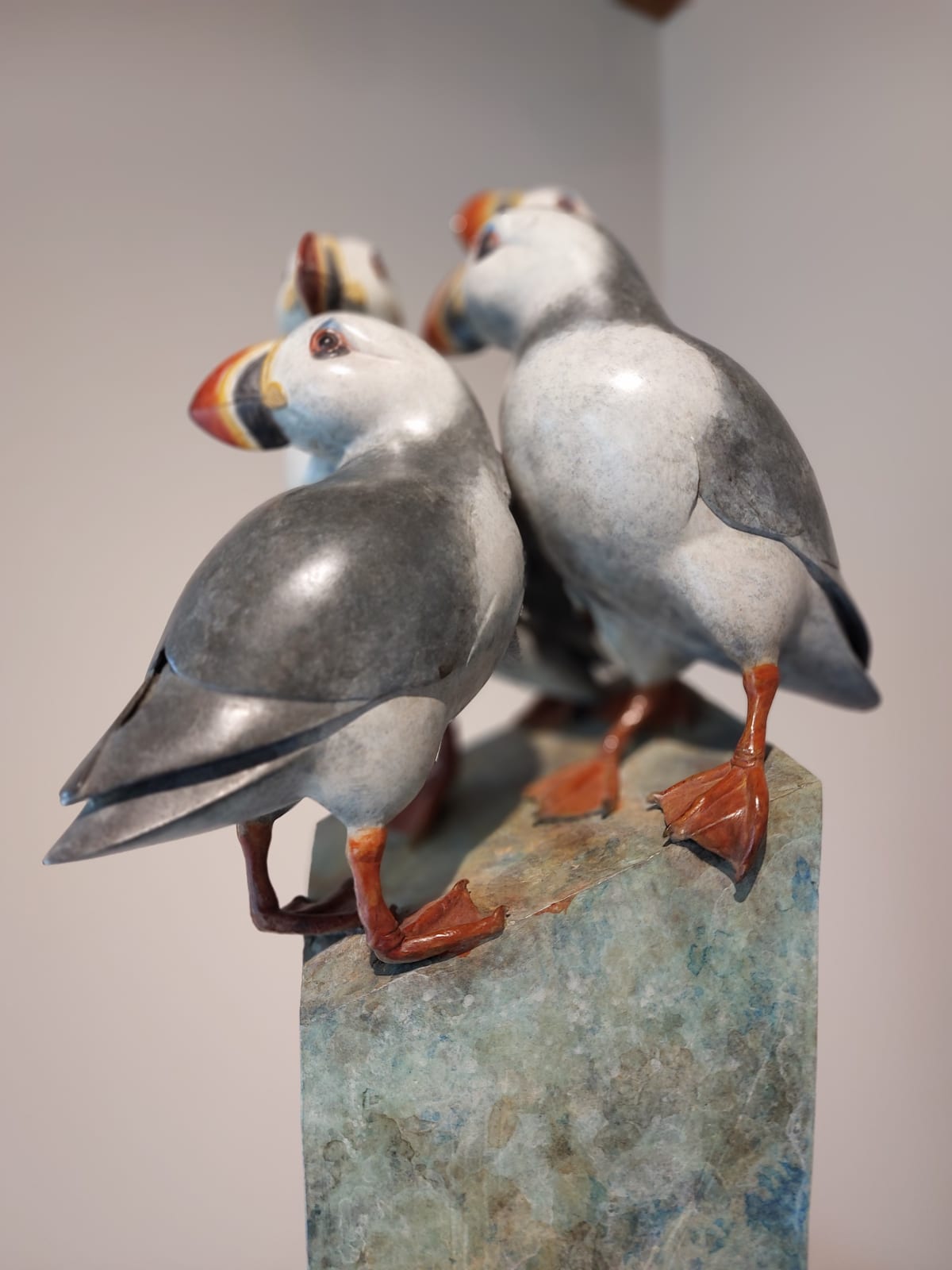 Adam Binder, Four Puffins, 2022